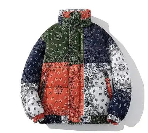Vintage Winter Wear Bandana Patch Puffed Jacket Size US XL / EU 56 / 4 - 1 Thumbnail