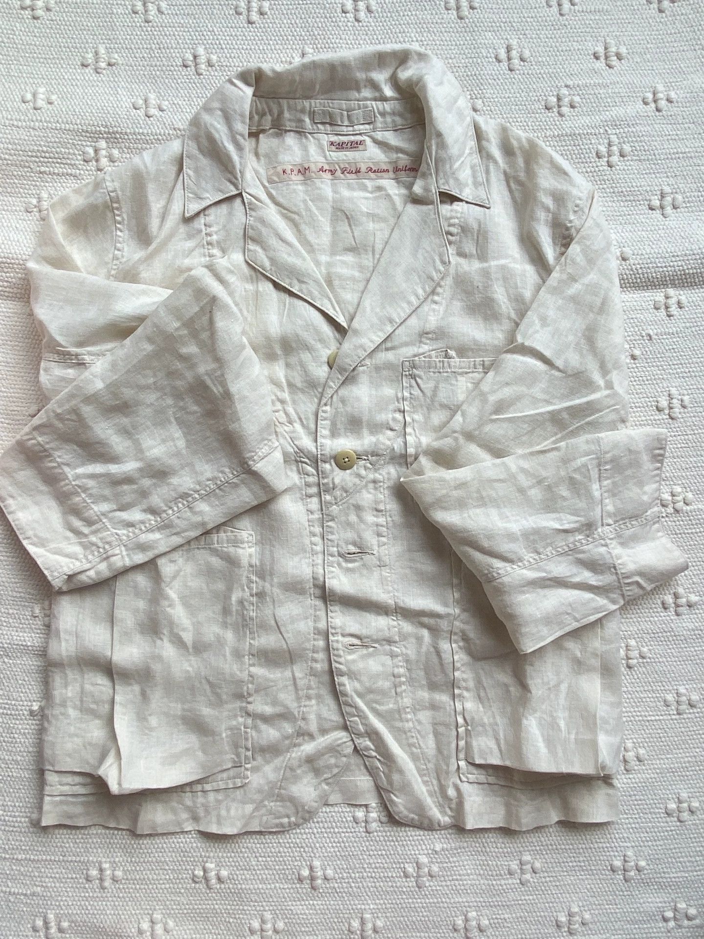 Kapital Kapital Hirata Kazuhiro Linen Casual Coat - -DMC Size US M / EU 48-50 / 2 - 1 Thumbnail