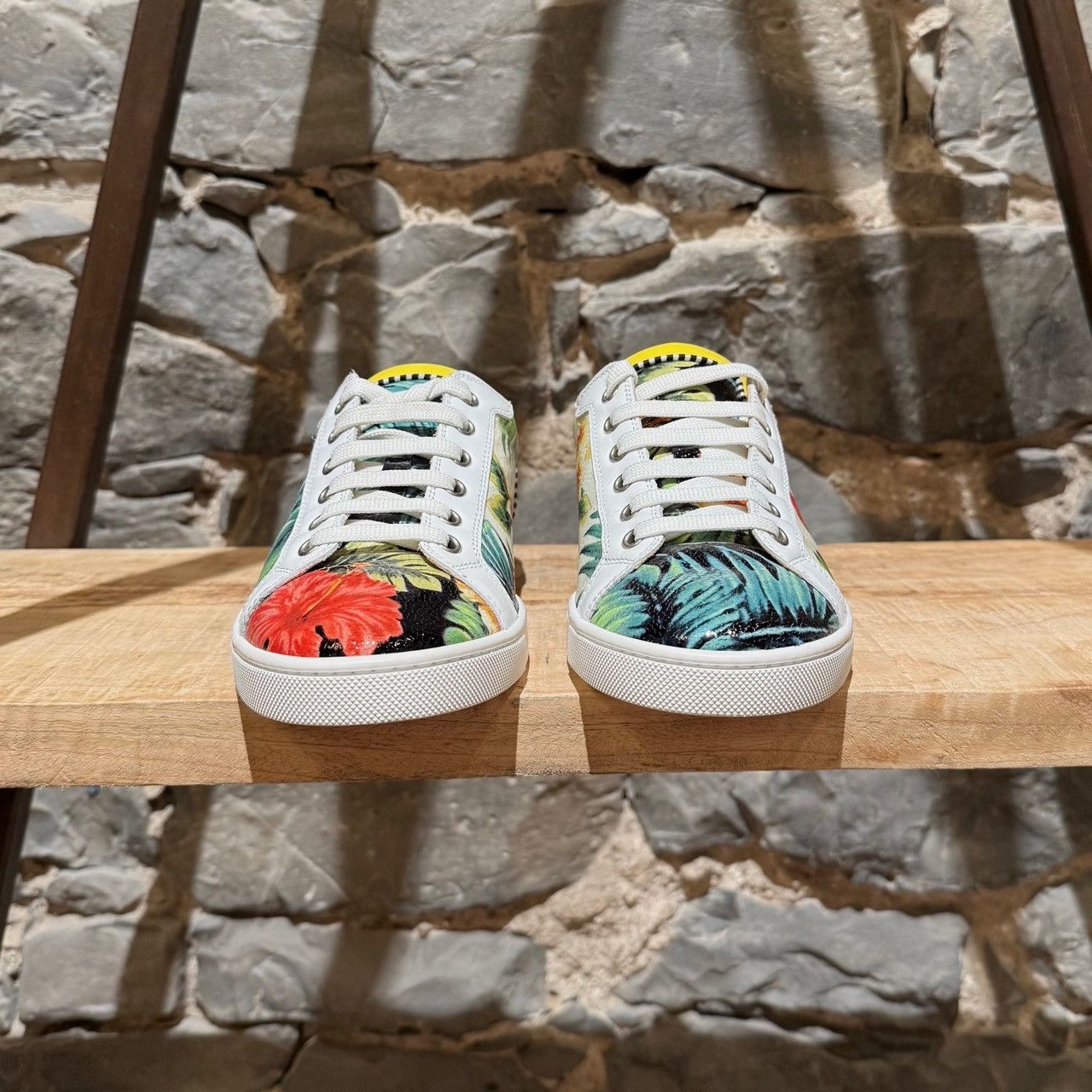 Christian Louboutin Christian Louboutin Floral Patent Seava Low-Top Sneakers Size US 9.5 / IT 39.5 - 3 Thumbnail