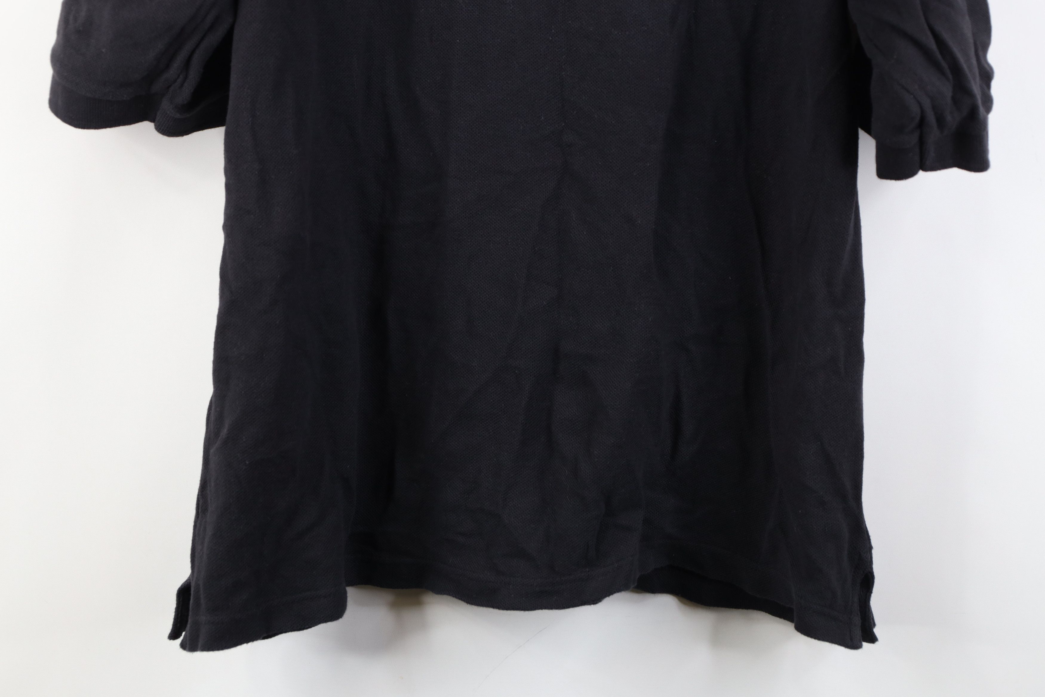 Vintage Vintage 90s Streetwear Baggy Heavyweight Polo Shirt Black Size US L / EU 52-54 / 3 - 14 Thumbnail