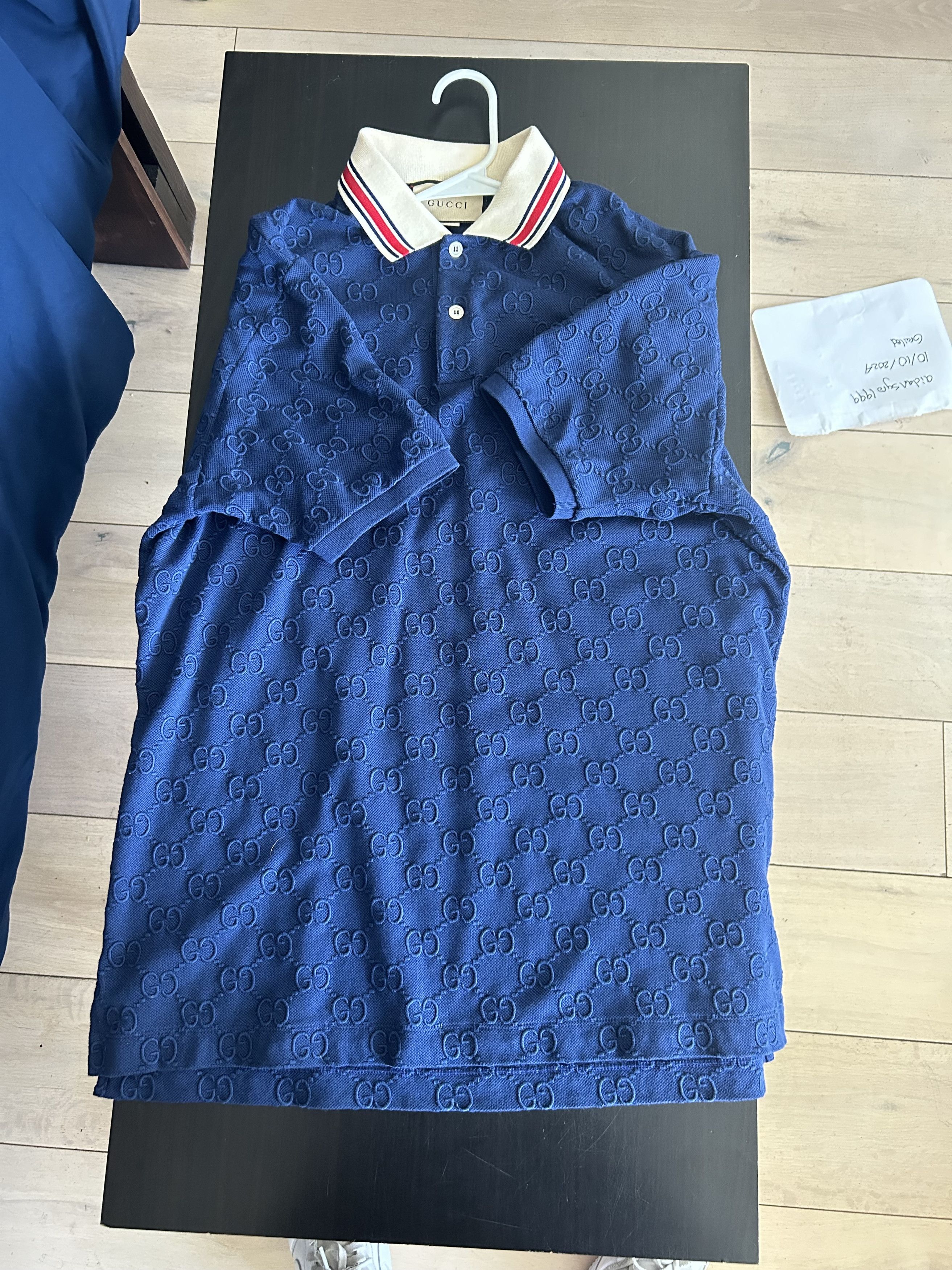Gucci Gucci Logo Embroidered Polo Size US L / EU 52-54 / 3 - 1 Thumbnail