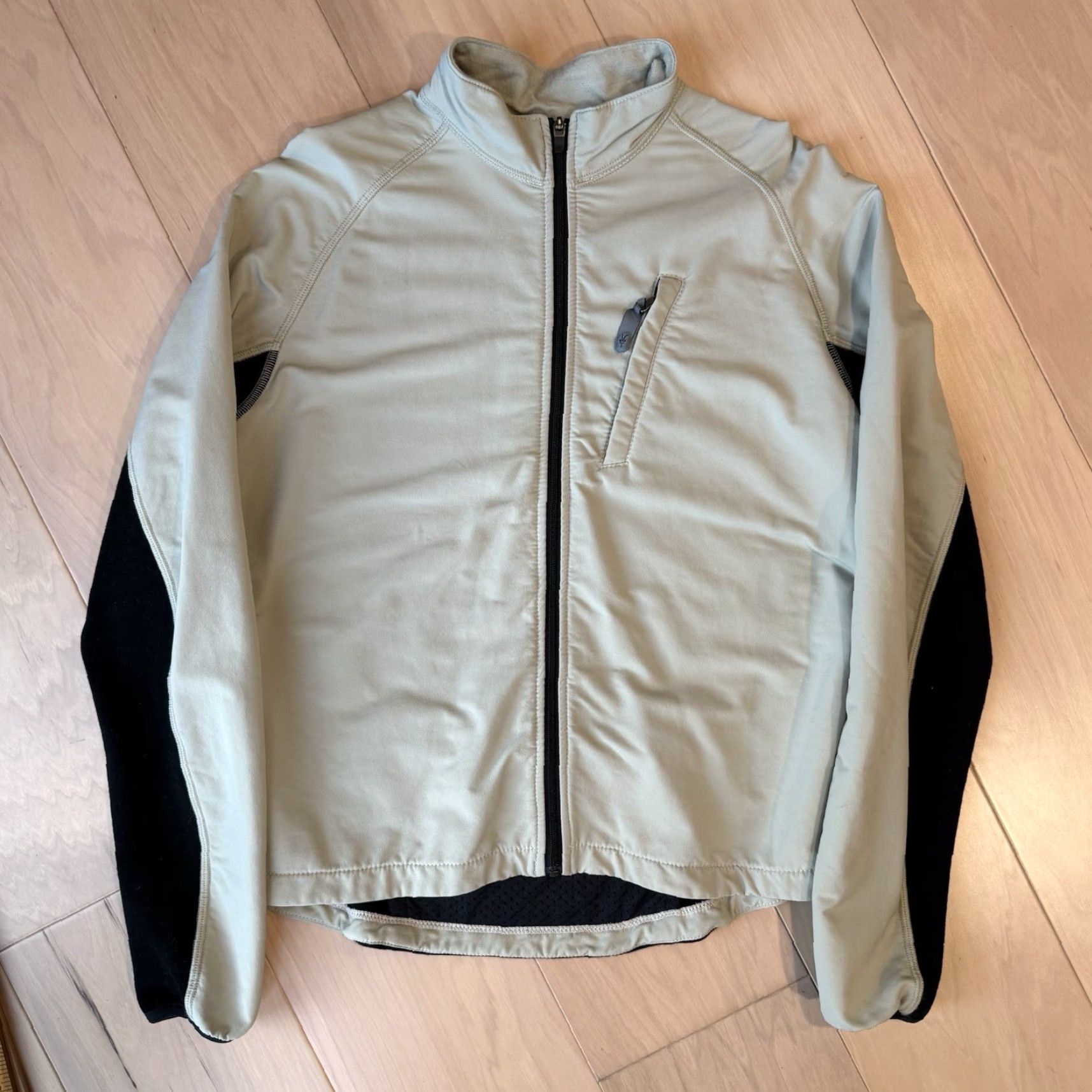 Vintage Ibex Sweater Jacket Women's Large Cream Black Full Zip Utility Wool Outerwear Shirt (Jacket) Size L / US 10 / IT 46 - 2 Thumbnail