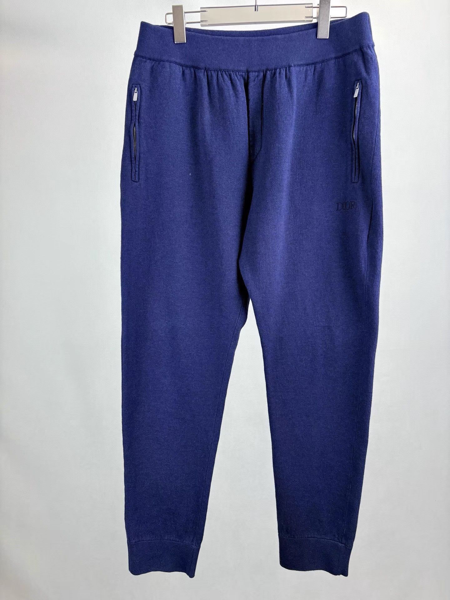 Dior Blue Sweatpants with Zip Pockets Size US 32 / EU 48 - 1 Thumbnail