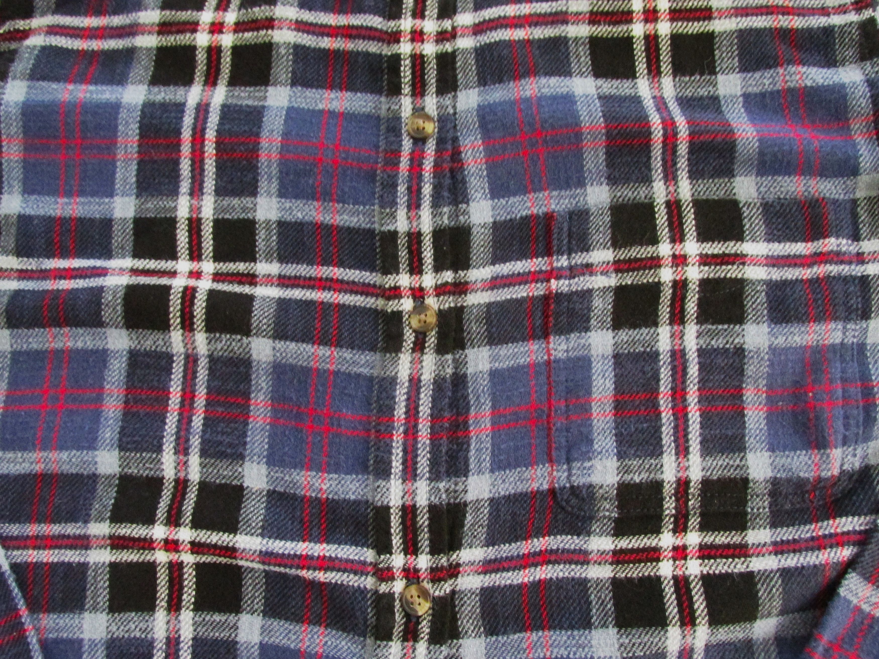 American Eagle Outfitters American Eagle (Boyfriend Fit) Women's Flannel Shirt Size Lg Size L / US 10 / IT 46 - 3 Thumbnail