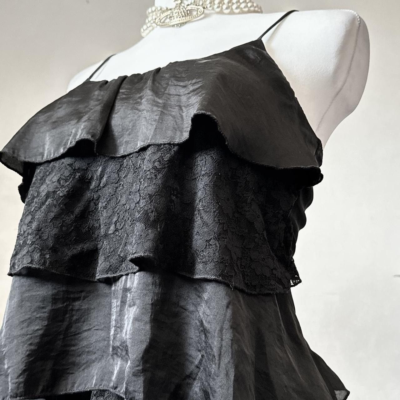 Vintage gothic avant-garde Coquette Victorian lace blouse Size S / US 4 / IT 40 - 2 Thumbnail