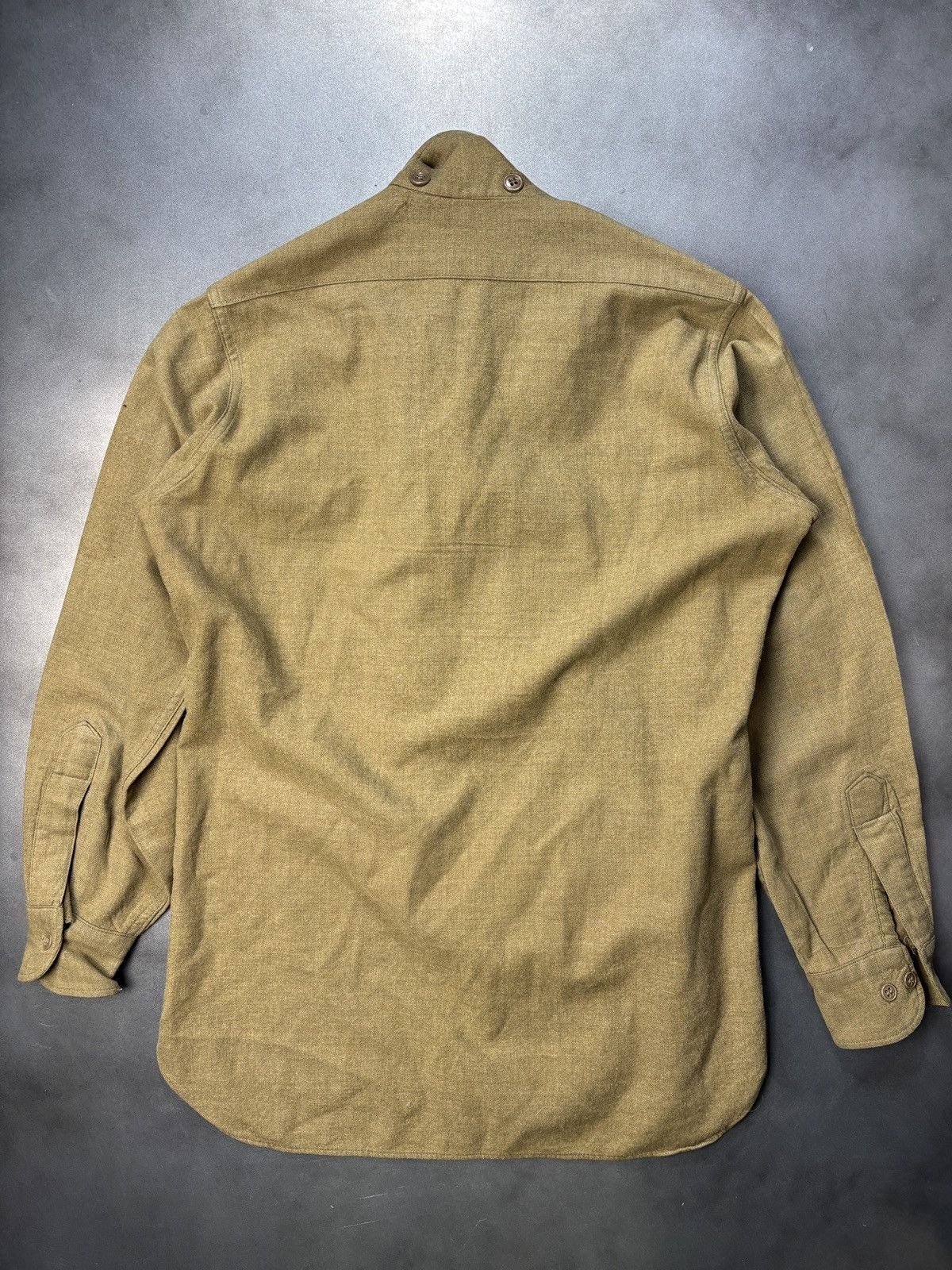 Vintage True Vintage Wool Overshirt Military Button-Up Longsleeve S Size US S / EU 44-46 / 1 - 8 Thumbnail