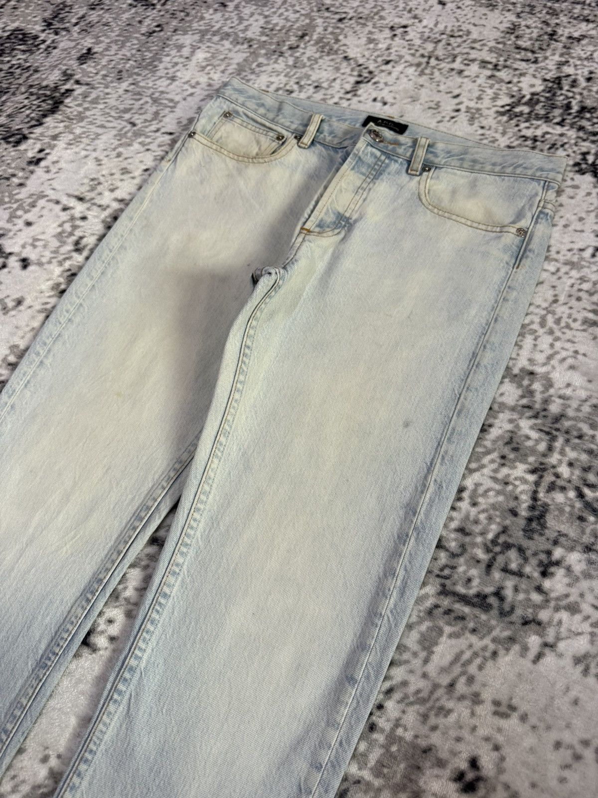 A.P.C. A.P.C Paris Petit New Standard Light Wash Slim Jeans Size US 30 / EU 46 - 4 Thumbnail