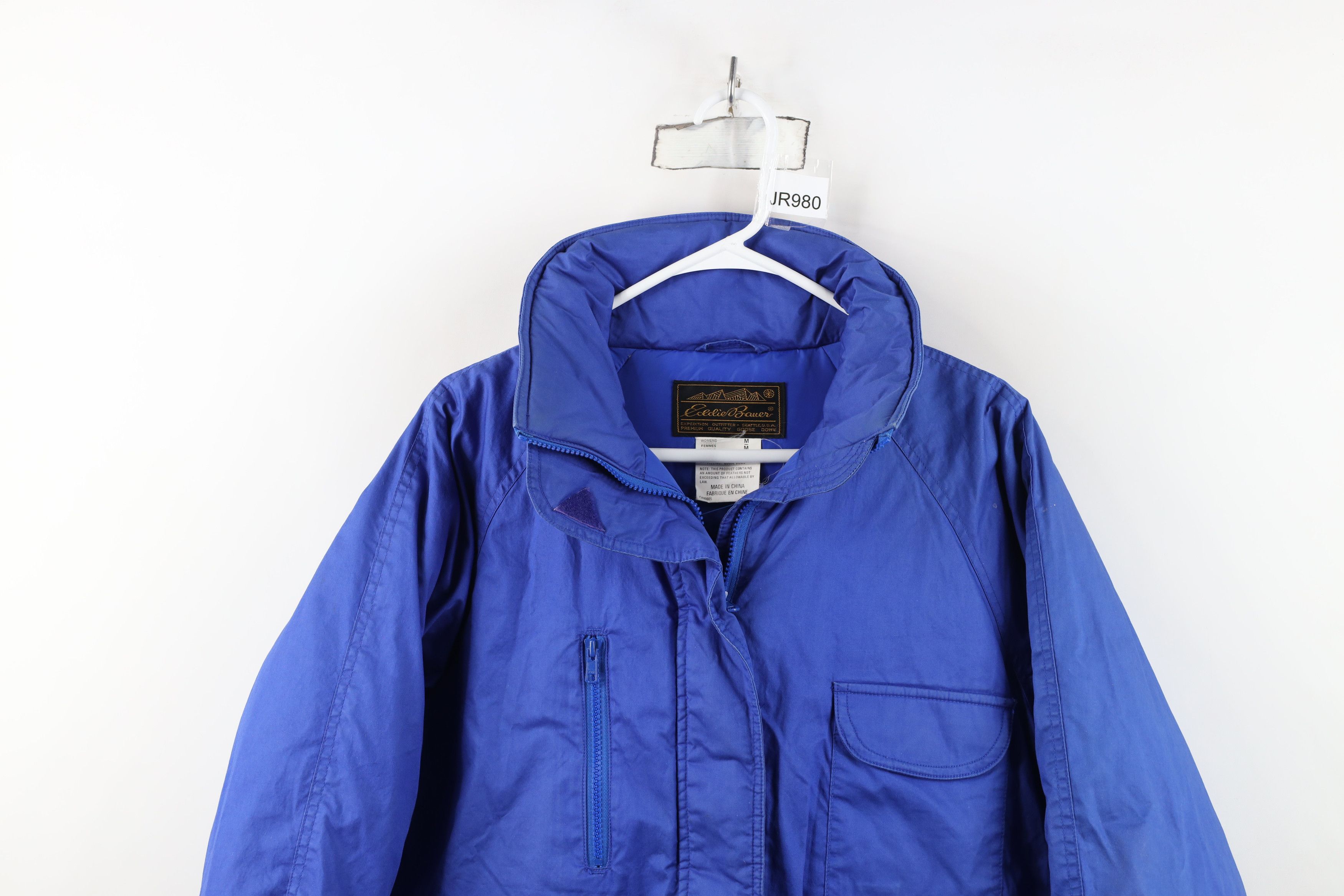Eddie Bauer Vintage 90s Eddie Bauer Duck Down Puffer Chore Jacket Size M / US 6-8 / IT 42-44 - 2 Thumbnail