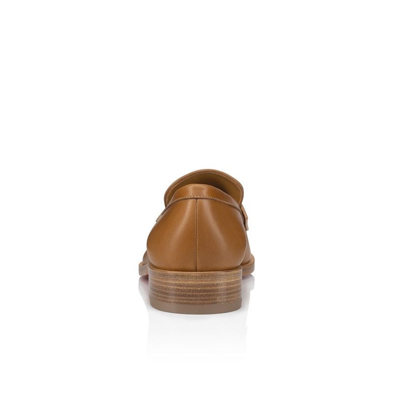 Christian Louboutin oc11z0126 Chambelimoc Leather Blend Loafer in Brown Size US 10 / EU 43 - 3 Thumbnail