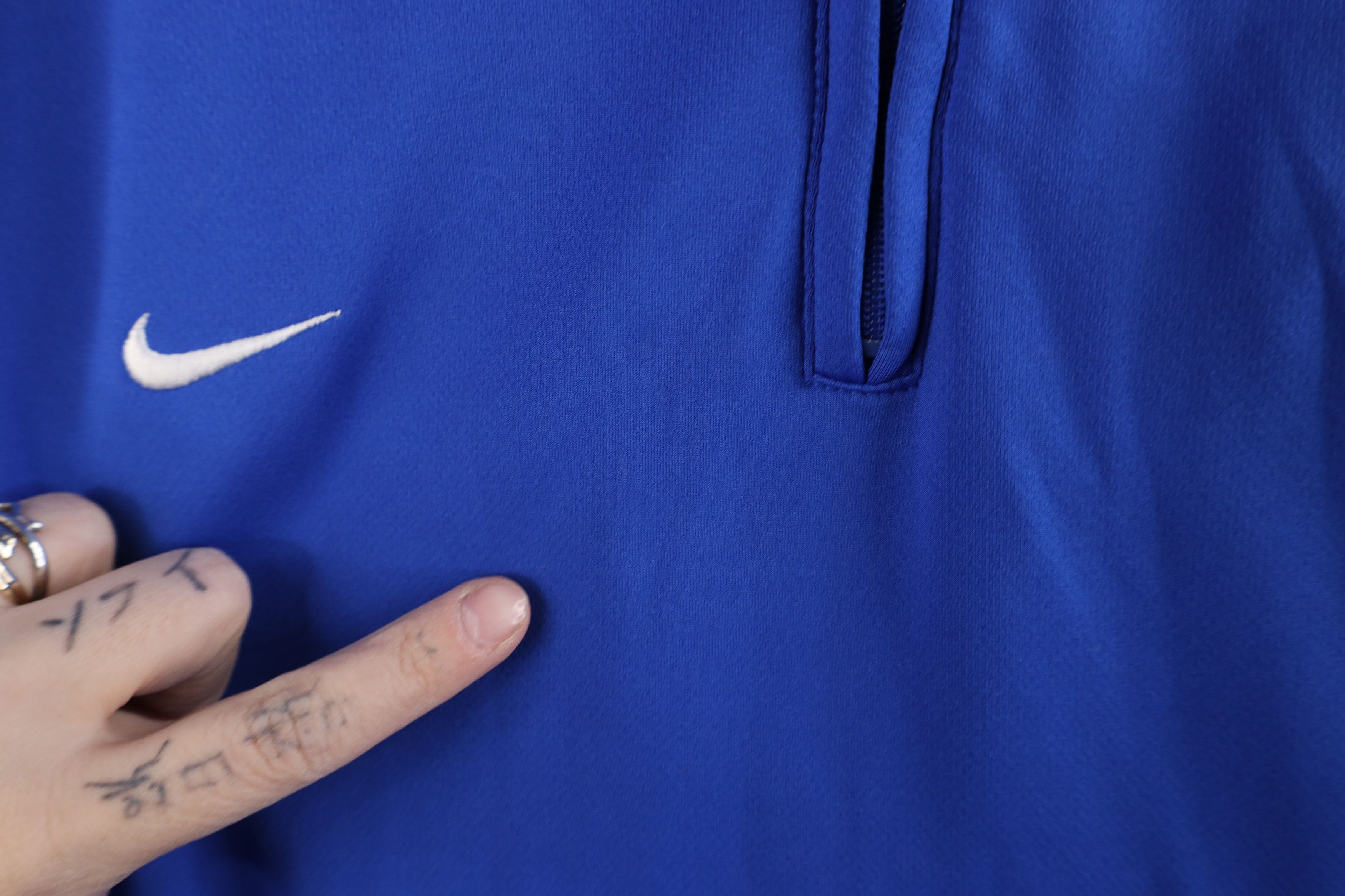 Nike × Vintage Vintage Nike Scott Mini Swoosh Half Zip Pullover Sweater Top Size US XXL / EU 58 / 5 - 5 Thumbnail
