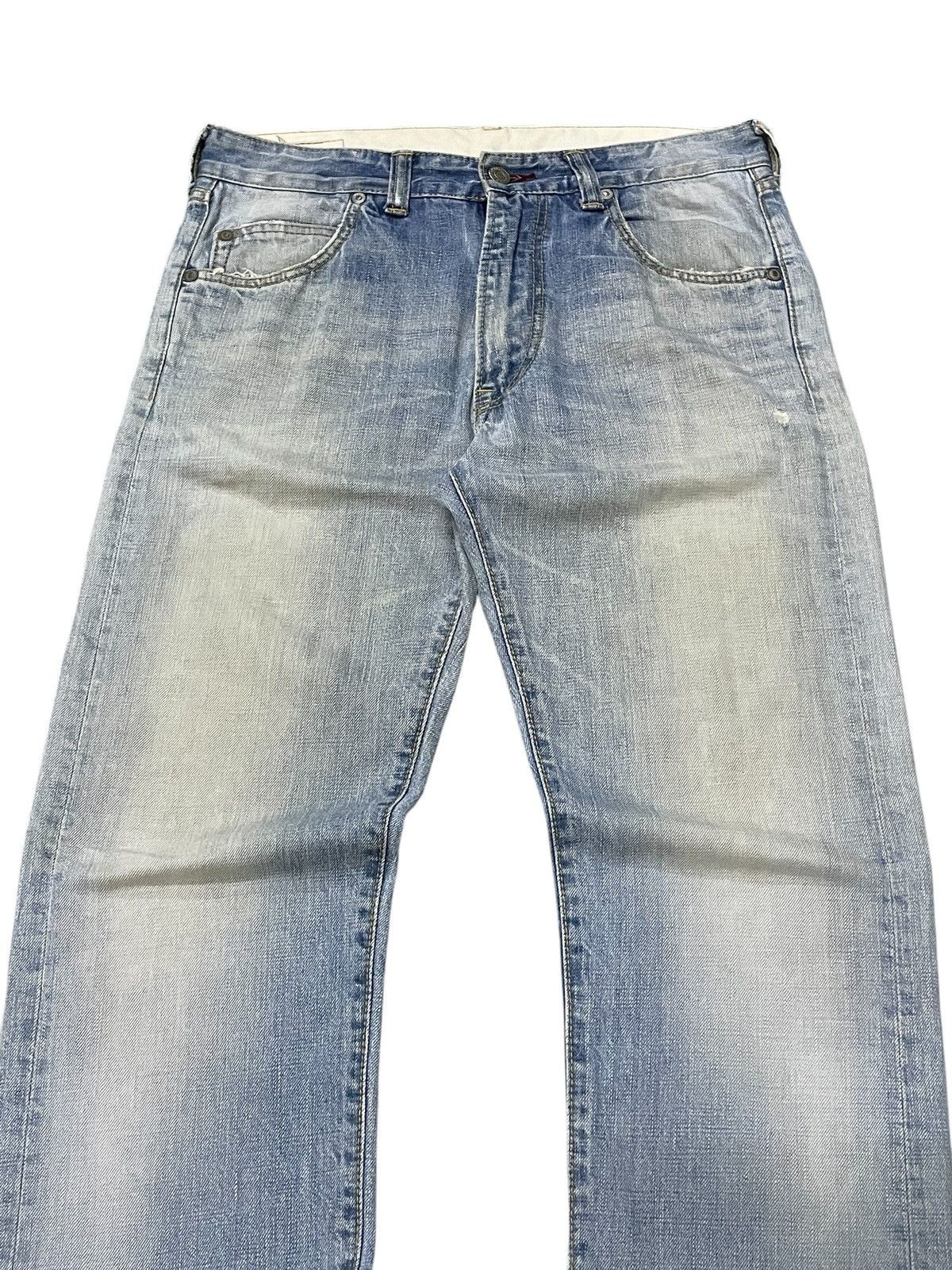 Blue Blue Japan Blue Blue Japan Light Indigo Wash Faded Jeans Size US 30 / EU 46 - 6 Thumbnail
