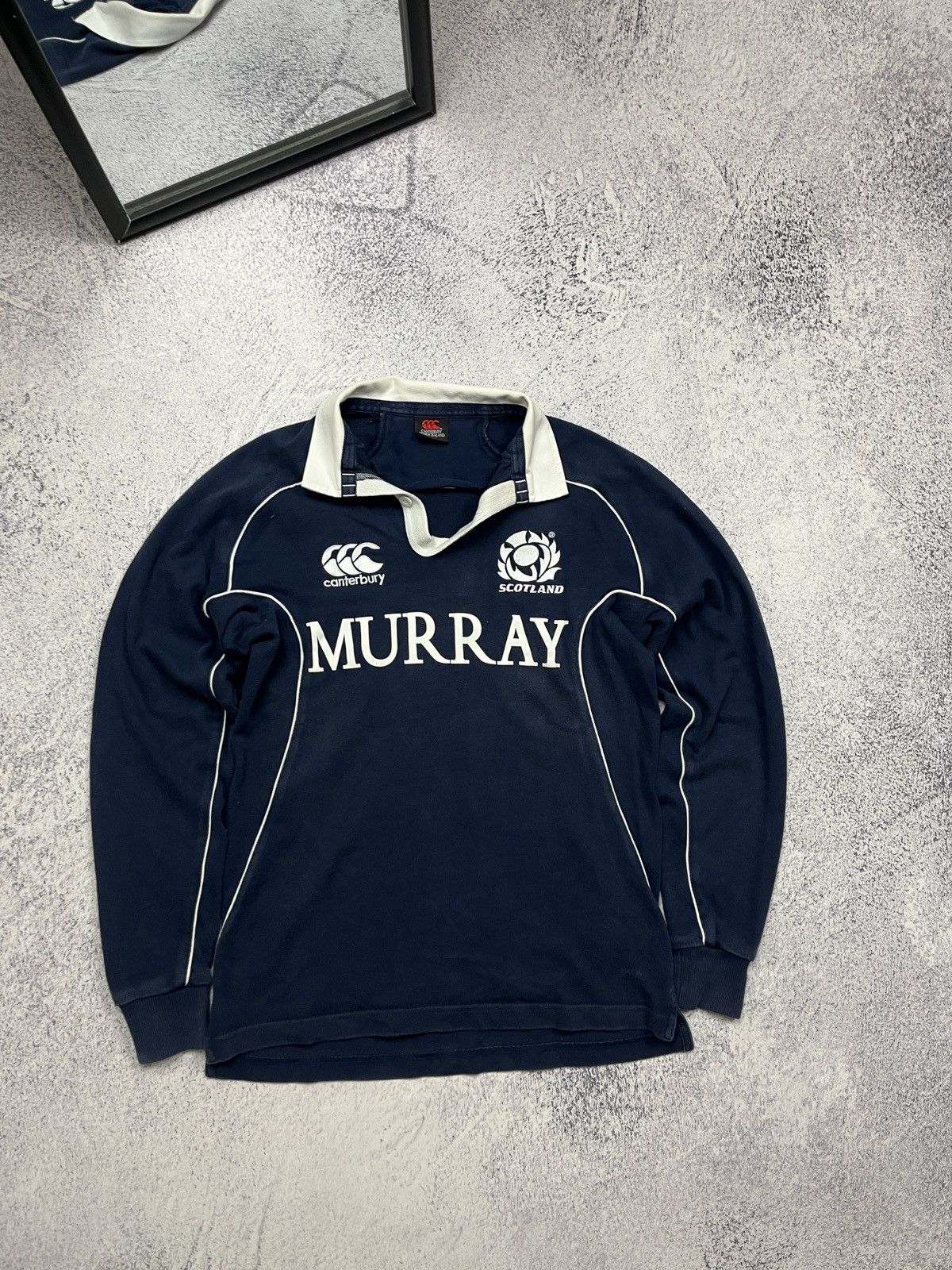 Canterbury of New Zealand Vintage Canterbury Scotland Murray Rugby Long Sleeve Rare Size US S / EU 44-46 / 1 - 1 Thumbnail