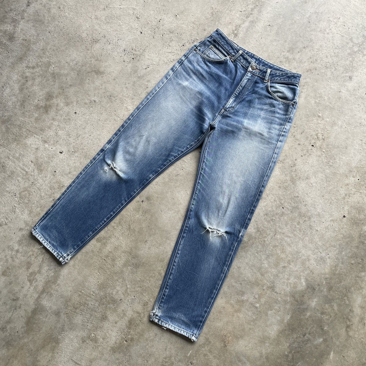 Edwin Vintage Edwin Distressed Jeans Denim Faded Pants W29 Size US 29 - 2 Thumbnail