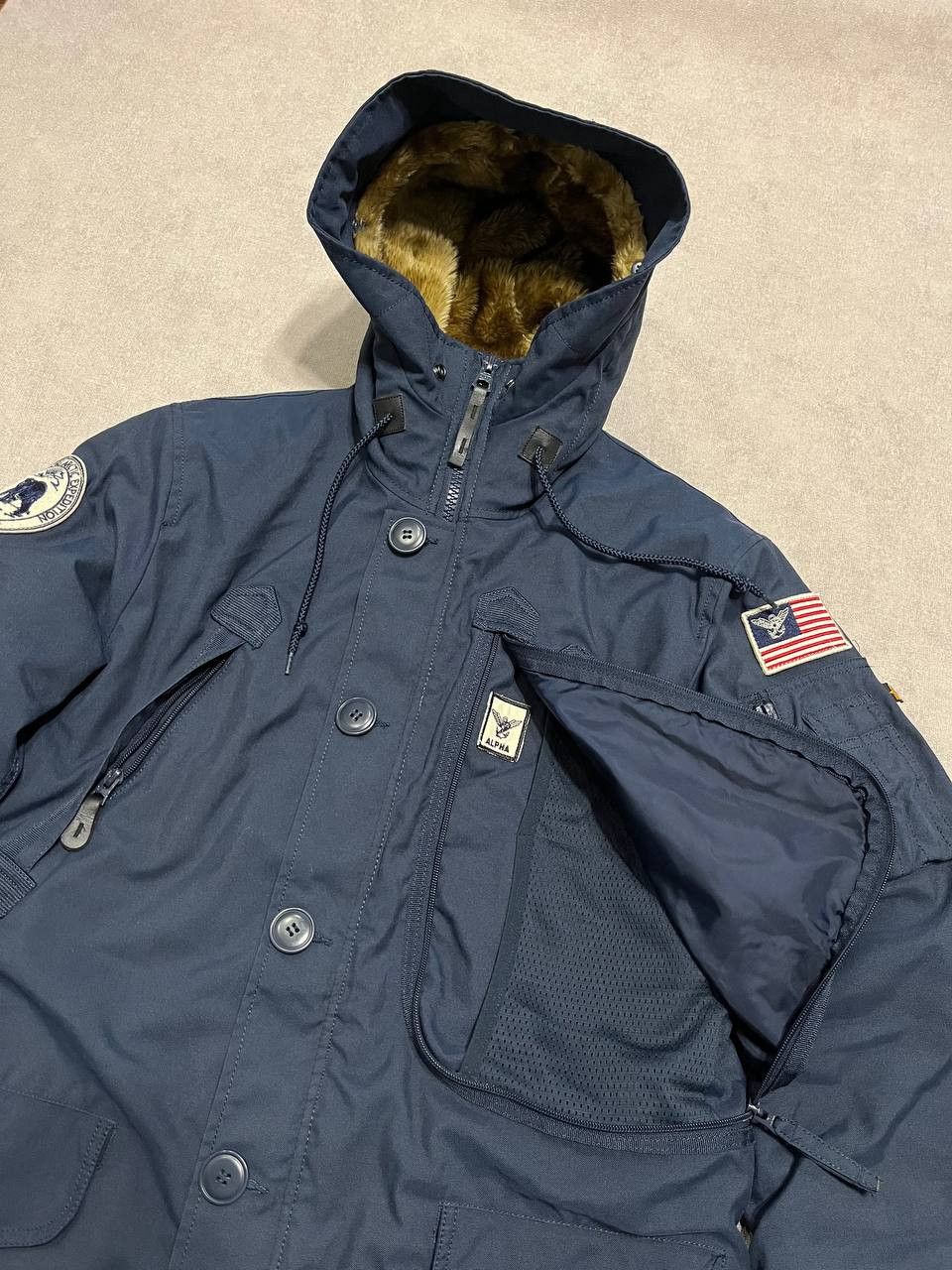 Alpha Industries Alpha Industries N3-B Men`s Blue Parka Jacket Size S Size US S / EU 44-46 / 1 - 3 Thumbnail