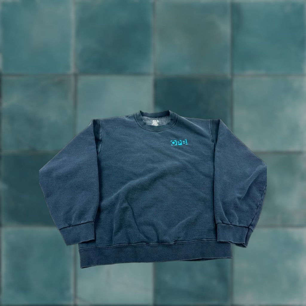 Fruit Of The Loom OPB Sweatshirt Adult Large Blue Heavy Cotton Regular Crew Neck Pullover Size US L / EU 52-54 / 3 - 1 Thumbnail