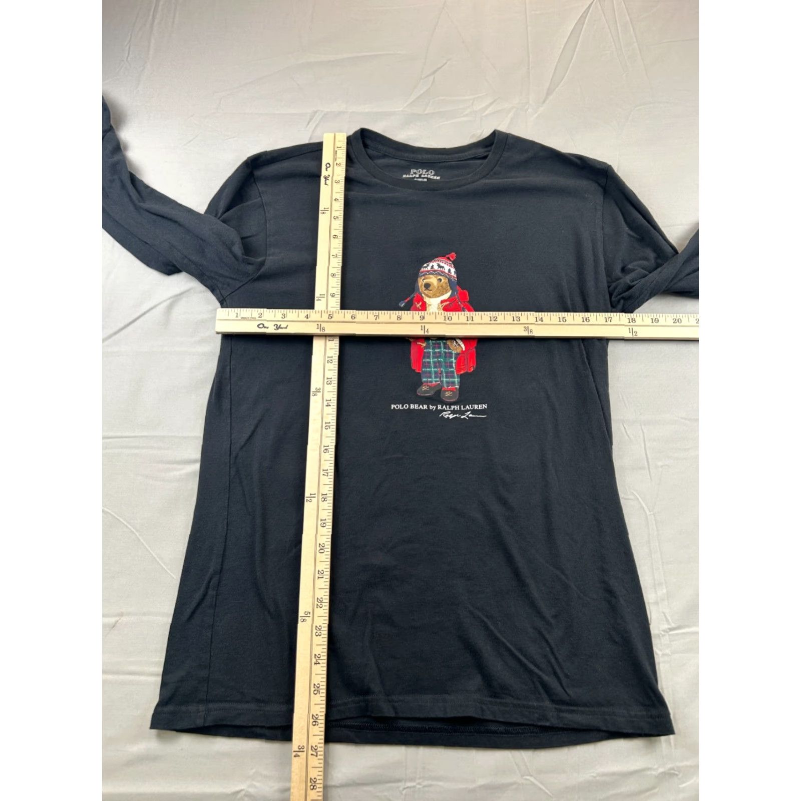Polo Ralph Lauren Polo Ralph Lauren Shirt Mens Small Black Bear Graphic Long Sleeve Tee Size US S / EU 44-46 / 1 - 3 Thumbnail