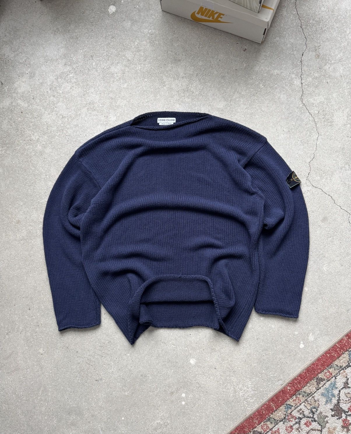 Stone Island RARE 1984 Vintage Stone Island Knit Sweater Size US XXL / EU 58 / 5 - 2 Thumbnail