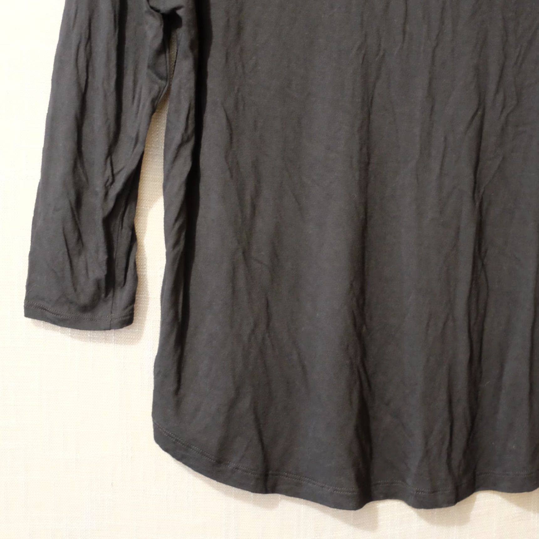 Old Navy Old Navy Shirt Womens L Black Long Sleeve Boat Neck Super Soft Size L / US 10 / IT 46 - 7 Thumbnail
