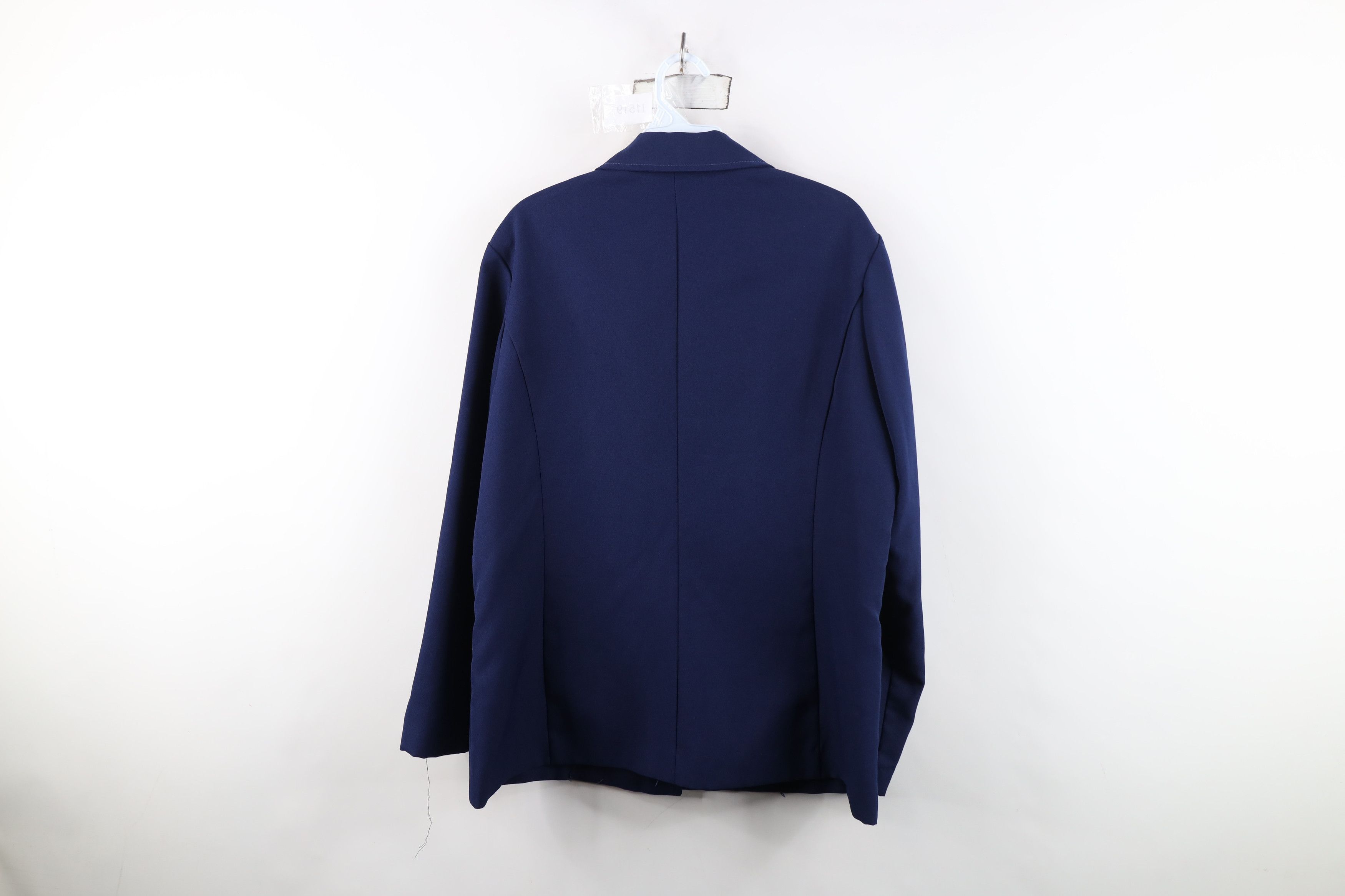 Vintage Vintage 70s Streetwear Suit Coat Blazer Jacket Navy Blue USA Size XXL / US 16-18 / IT 52-54 - 13 Thumbnail