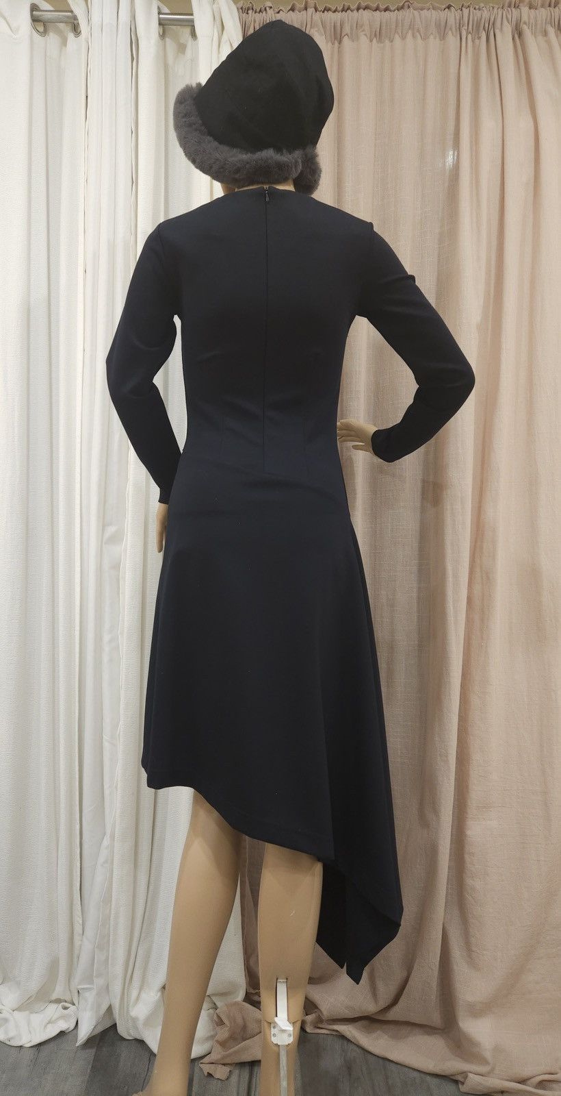 Designer × Vintage PIETRO FILIPI Elastic Asymmetrical Hem Deep-V Slim Fit Dress Size S / US 4 / IT 40 - 12 Thumbnail