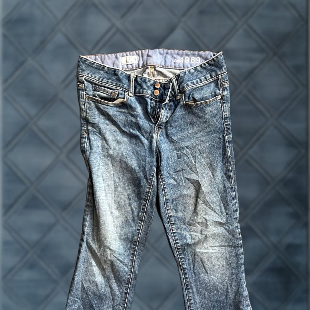 Gap Gap Jeans Womens Bootcut Classic Denim 27 in 4A Dark Wash Blue Stretch Regular Mid Rise Jeans Womens Size 27" / US 4 / IT 40 - 1 Thumbnail