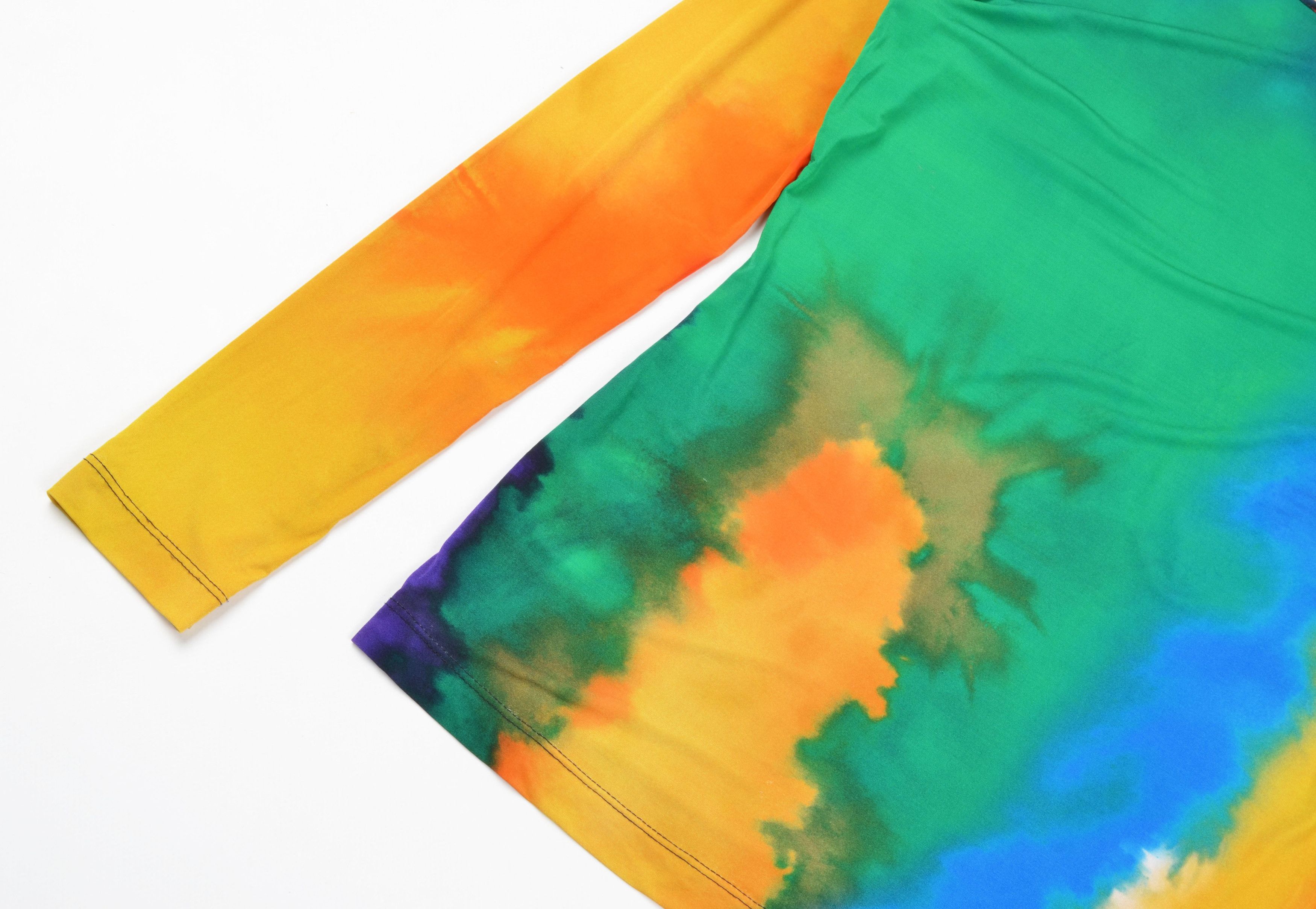 Paco Rabanne Paco Rabanne Rainbow Tie-Dye Mesh Long Sleeve Top Size XS / US 0-2 / IT 36-38 - 6 Thumbnail