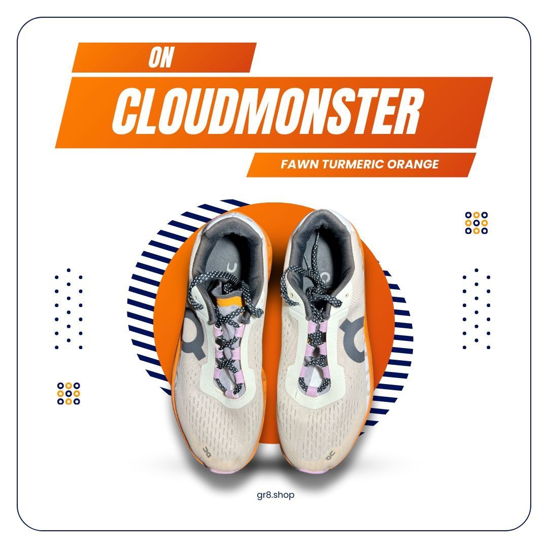 On On Cloudmonster Women’s Running Shoes Fawn Turmeric Orange S Size US 10 / IT 40 - 1 Thumbnail