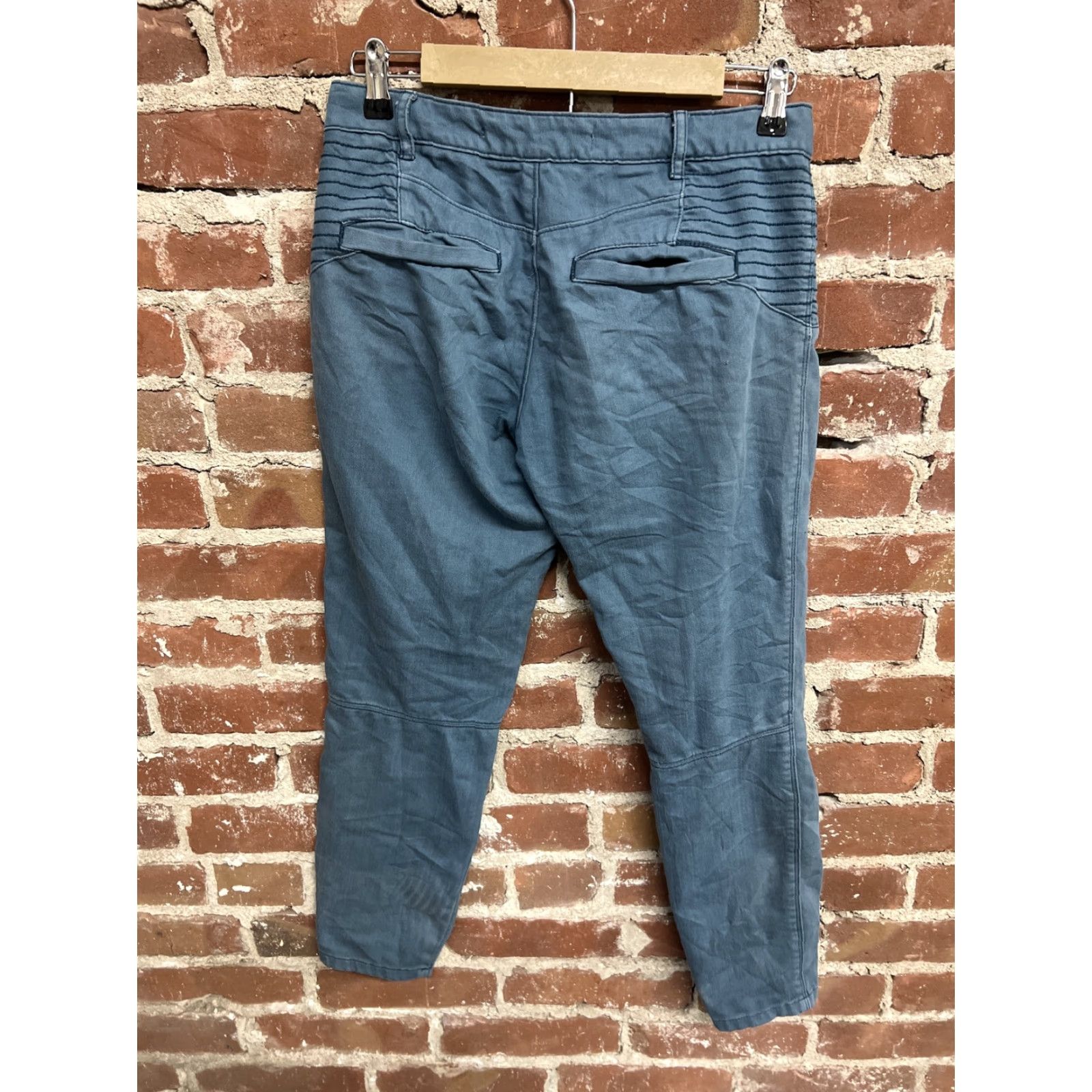 Anthropologie Daughters Of the Liberation Pants Womens Blue Straight 27 Denim Cotton Blend Zip 27in Inseam Classic Vintage: No Anthropologie Mens Womens Girls? Size 27" / US 4 / IT 40 - 3 Thumbnail