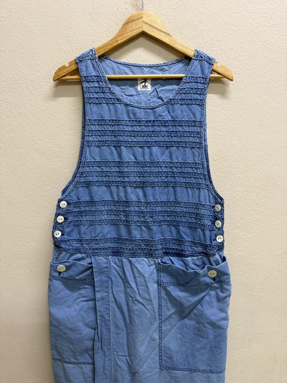 Hai Sporting Gear Issey miyake Hai Sporting Gear Denim Sleeveless Long Dress Size S / US 4 / IT 40 - 19 Thumbnail