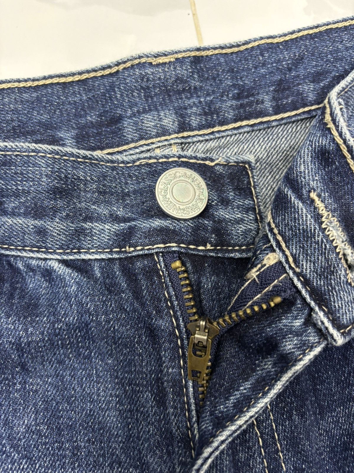 Hysteric Glamour Flared Custom Made Distressed Denim Jean
