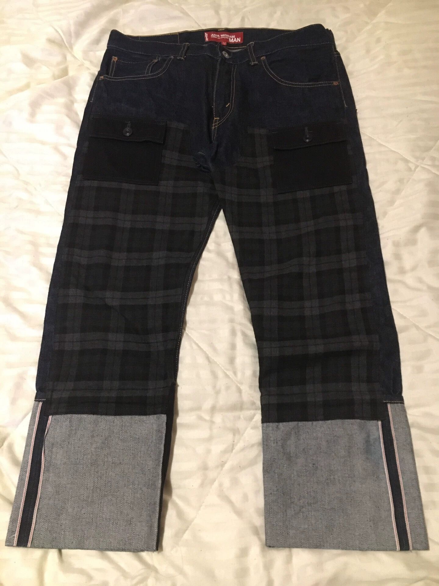 Comme des Garcons Comme Des Garcons Patchwork slim fit jeans -DMC Size US 32 / EU 48 - 1 Thumbnail
