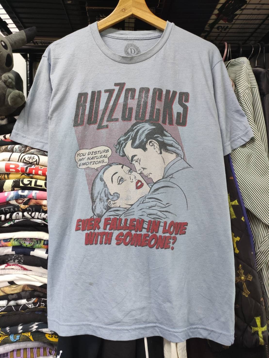 Band Tees Buzzcocks " Even Fallen in Love " Single Promo T-Shirt Size US L / EU 52-54 / 3 - 2 Thumbnail