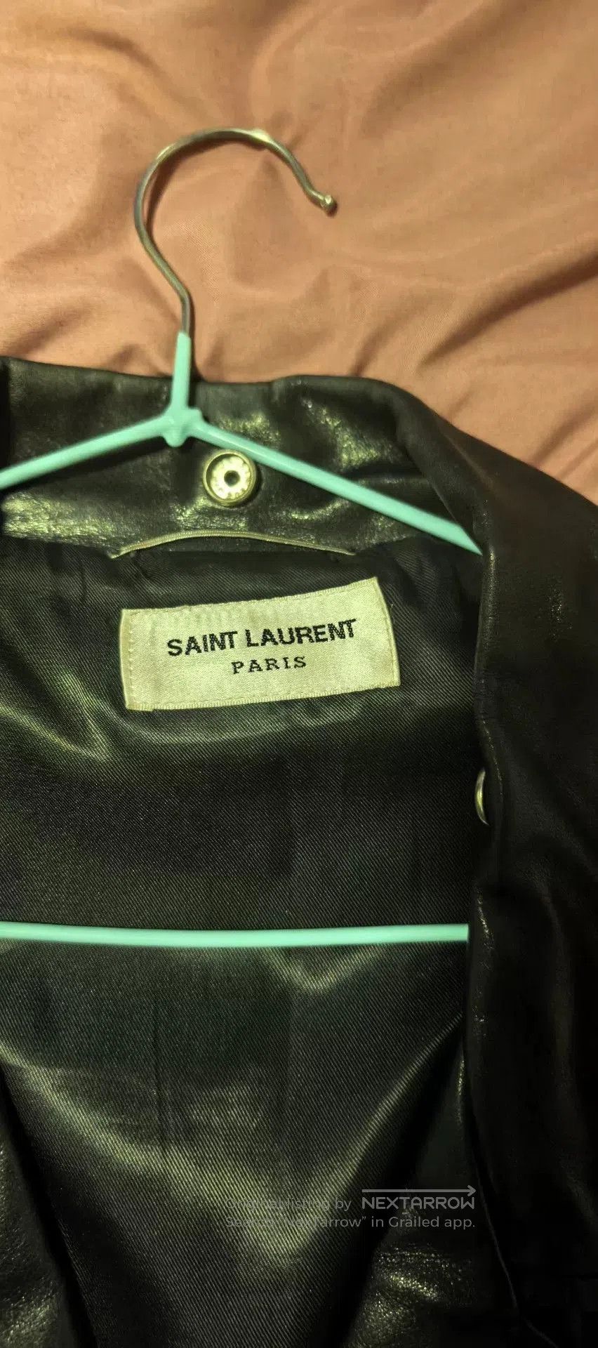Saint Laurent Paris Saint Laurent Men's Black Biker Jacket. Size US M / EU 48-50 / 2 - 2 Thumbnail