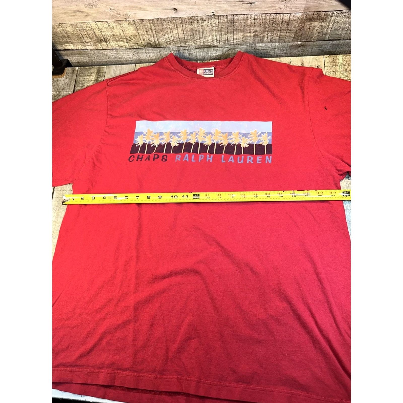 Chaps VINTAGE Chaps T-Shirt Men XL Red Baggy 1990s 2000s Ralph Lauren Clifton style? Size US XL / EU 56 / 4 - 5 Thumbnail