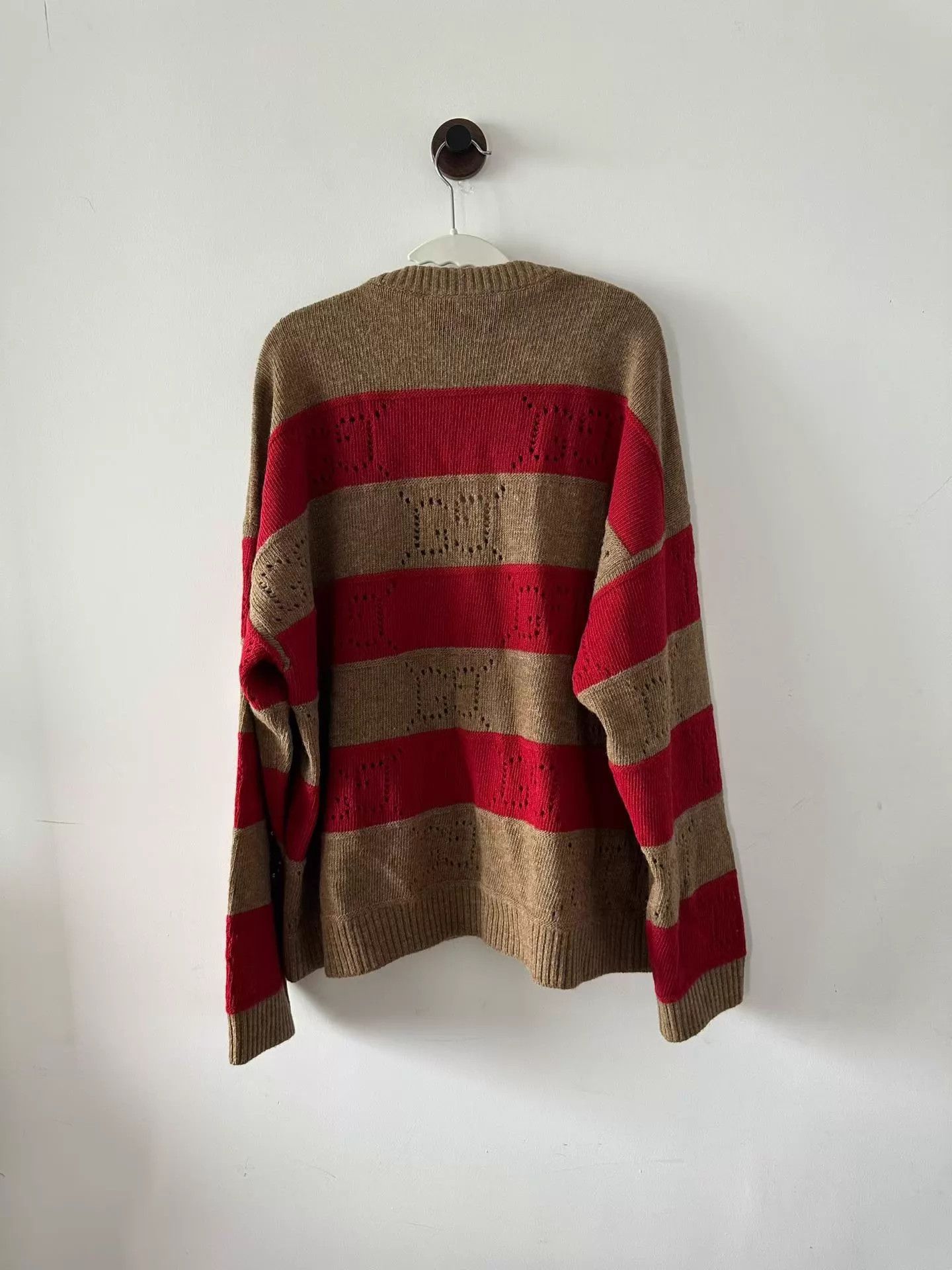 Gucci Gucci Striped Cutout All-Over Print Cardigan XL New Size US XL / EU 56 / 4 - 2 Thumbnail