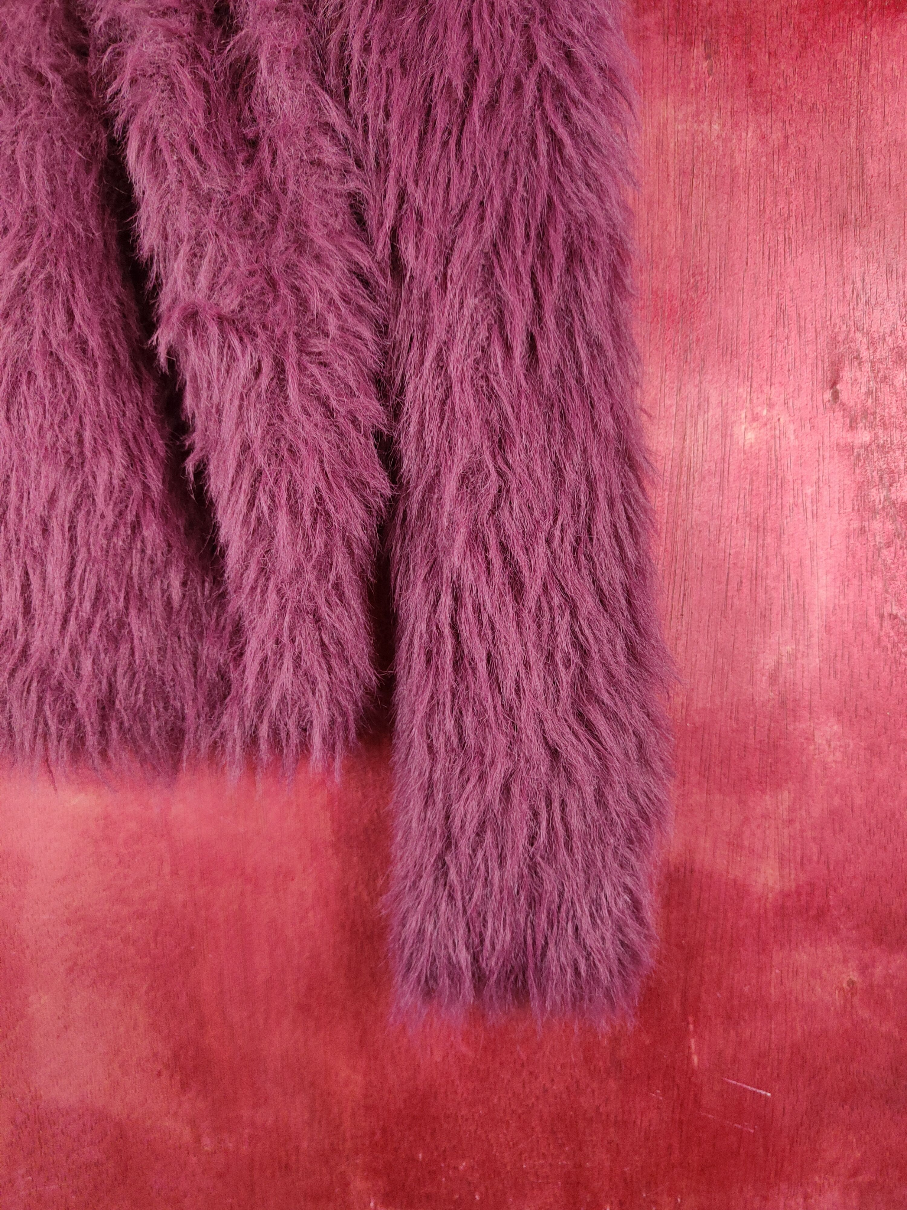 Japanese Brand × Vintage Artists Design 💥 KBF Dark Purple Fur Mohair Knitwear Size L / US 10 / IT 46 - 6 Thumbnail