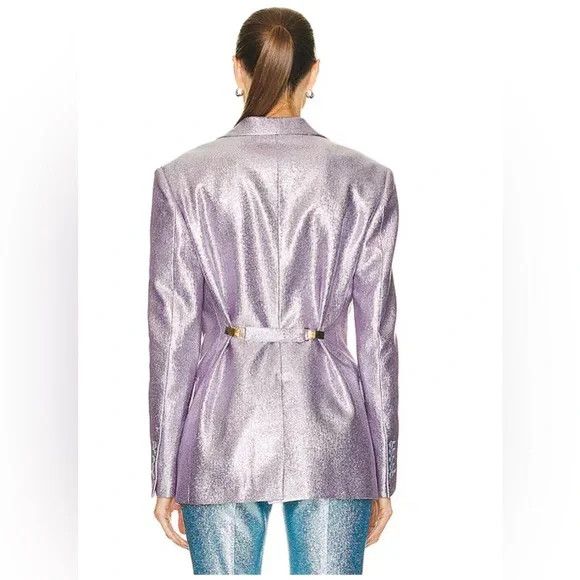 Tom Ford o1w1db10225 GI2945 Blazer in Light Lilac Size M / US 6-8 / IT 42-44 - 4 Thumbnail