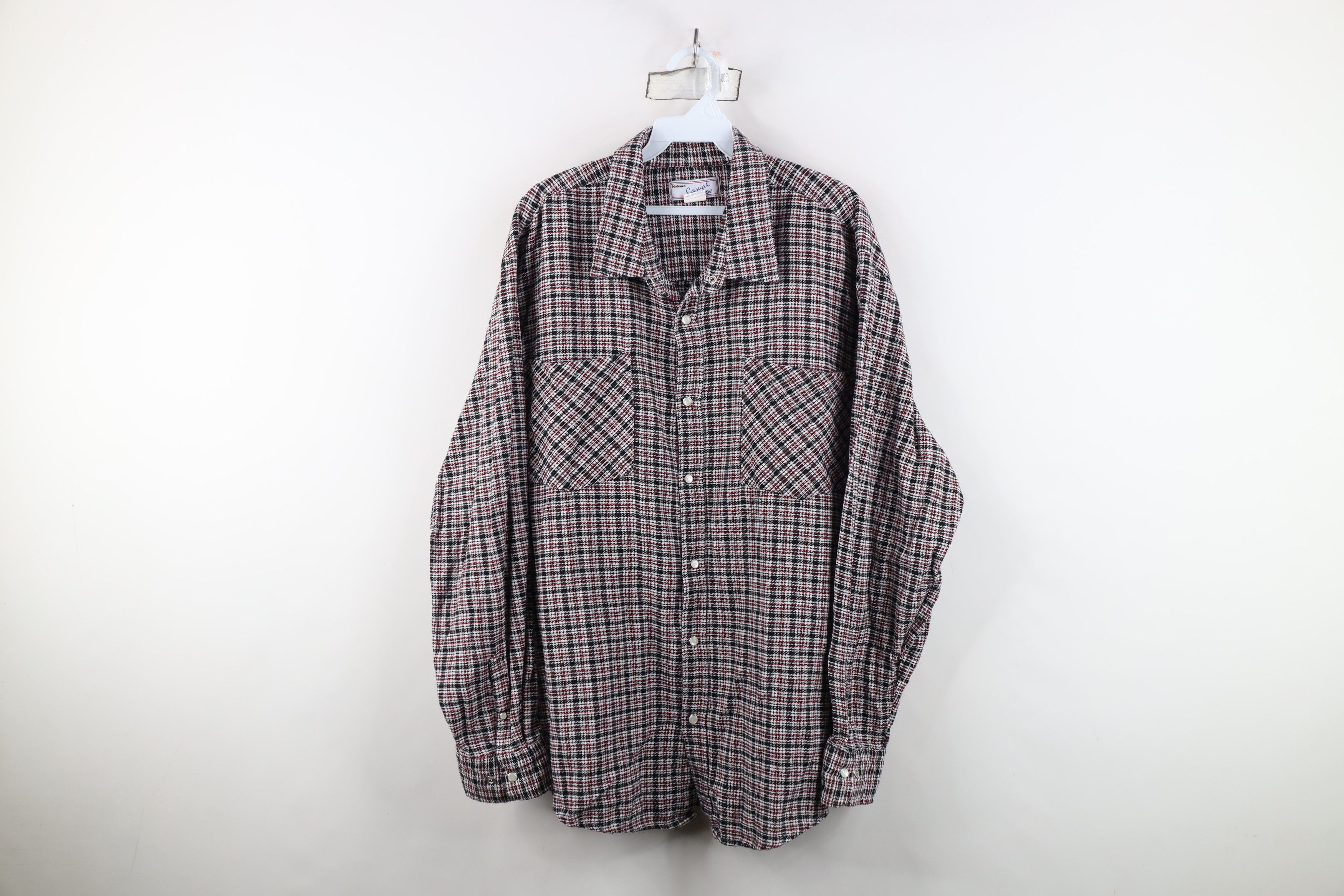 Vintage Vintage 90s Y2K Streetwear Big Pocket Flannel Collared Shirt Size US XL / EU 56 / 4 - 1 Thumbnail
