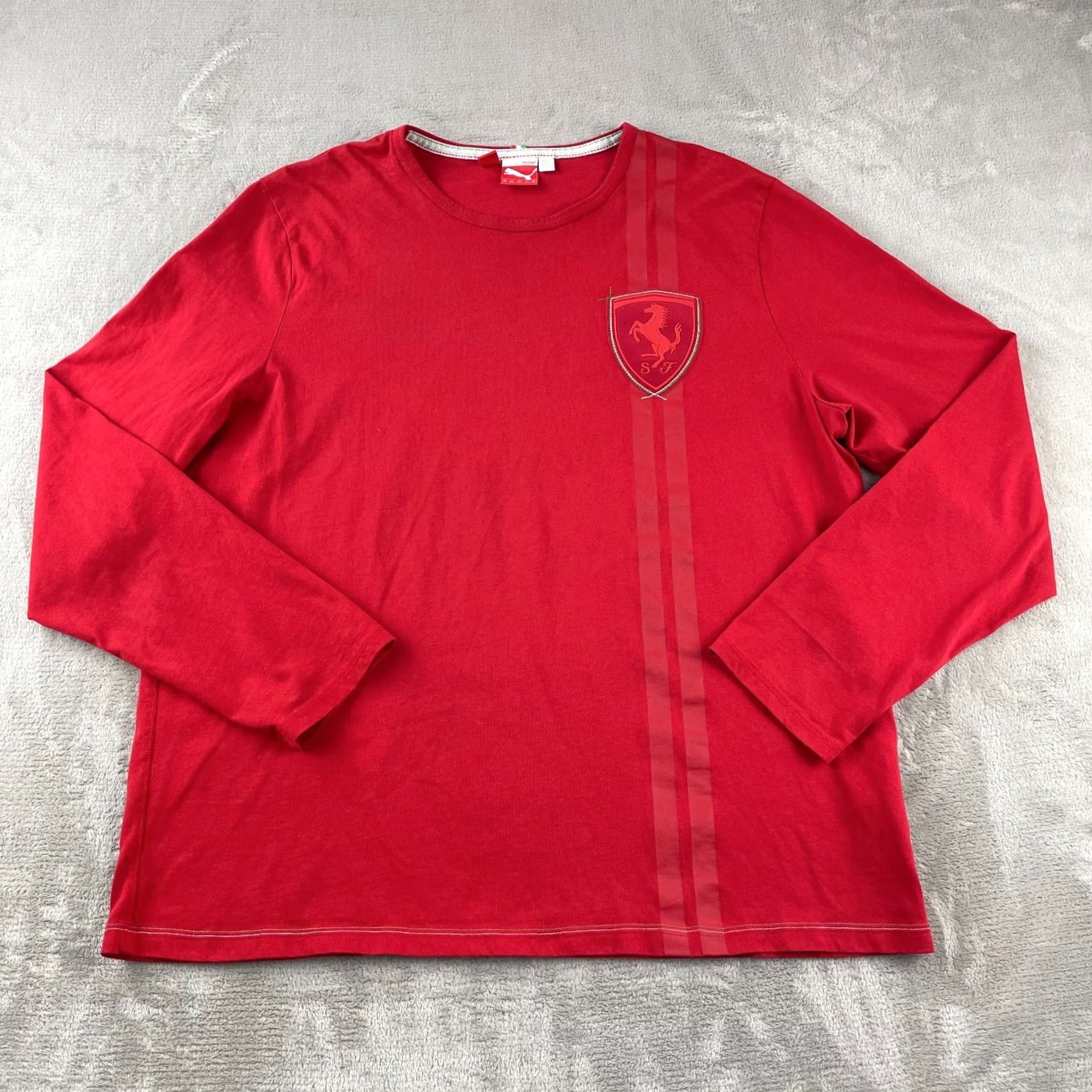 Puma Puma X Scuderia Ferrari T Shirt Men 2XL Rosso Corsa Big Shield Long Sleeve NWOT Size US XXL / EU 58 / 5 - 4 Thumbnail