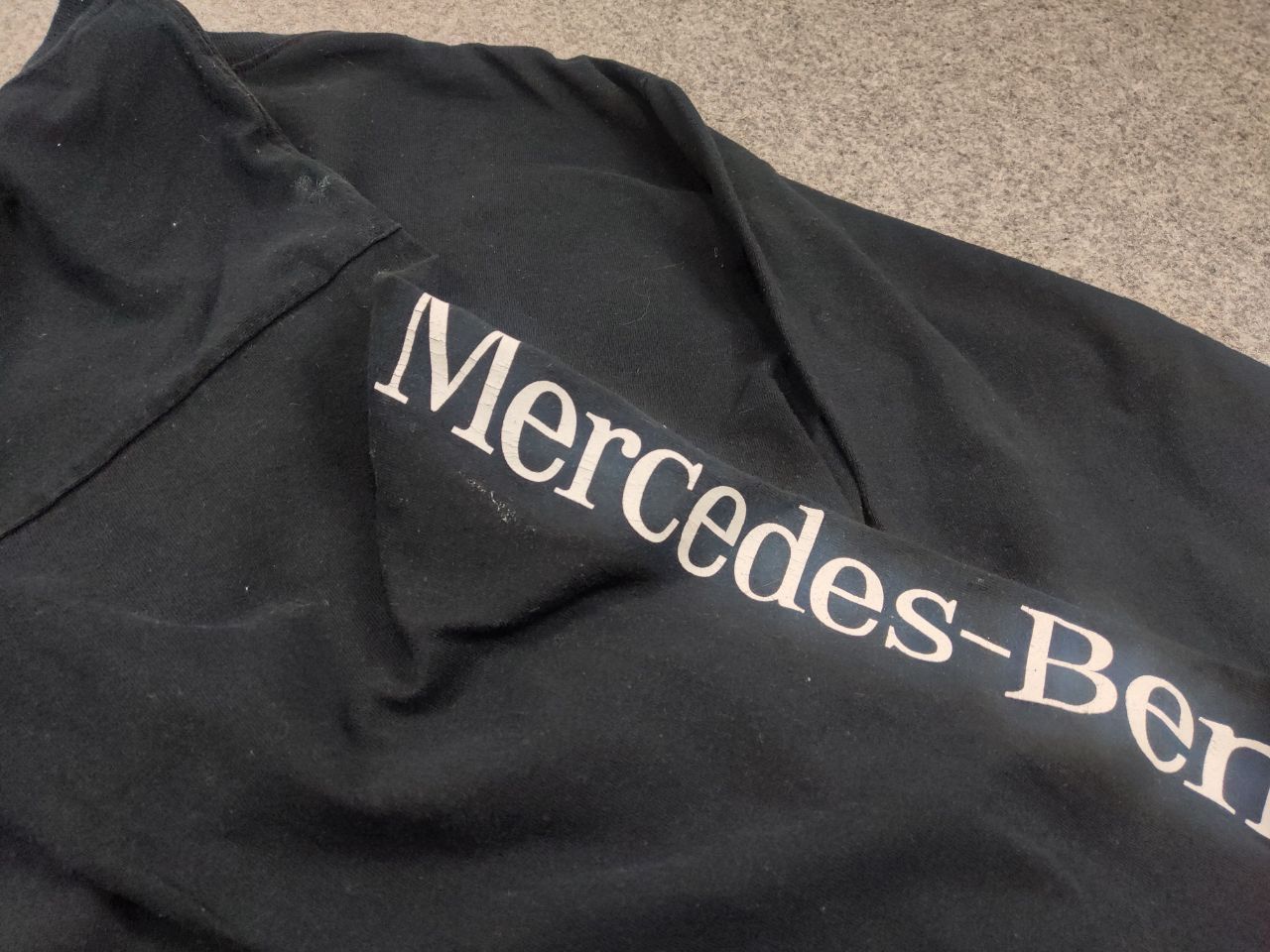 Mercedes-Benz Vintage 90's Mercedes Benz Logo Long Sleeve Faded Black Size US M / EU 48-50 / 2 - 15 Thumbnail