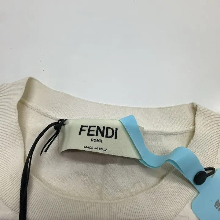 Fendi Fendi Logo Print Short Sleeve T-Shirt -2507 Size M / US 6-8 / IT 42-44 - 4 Thumbnail