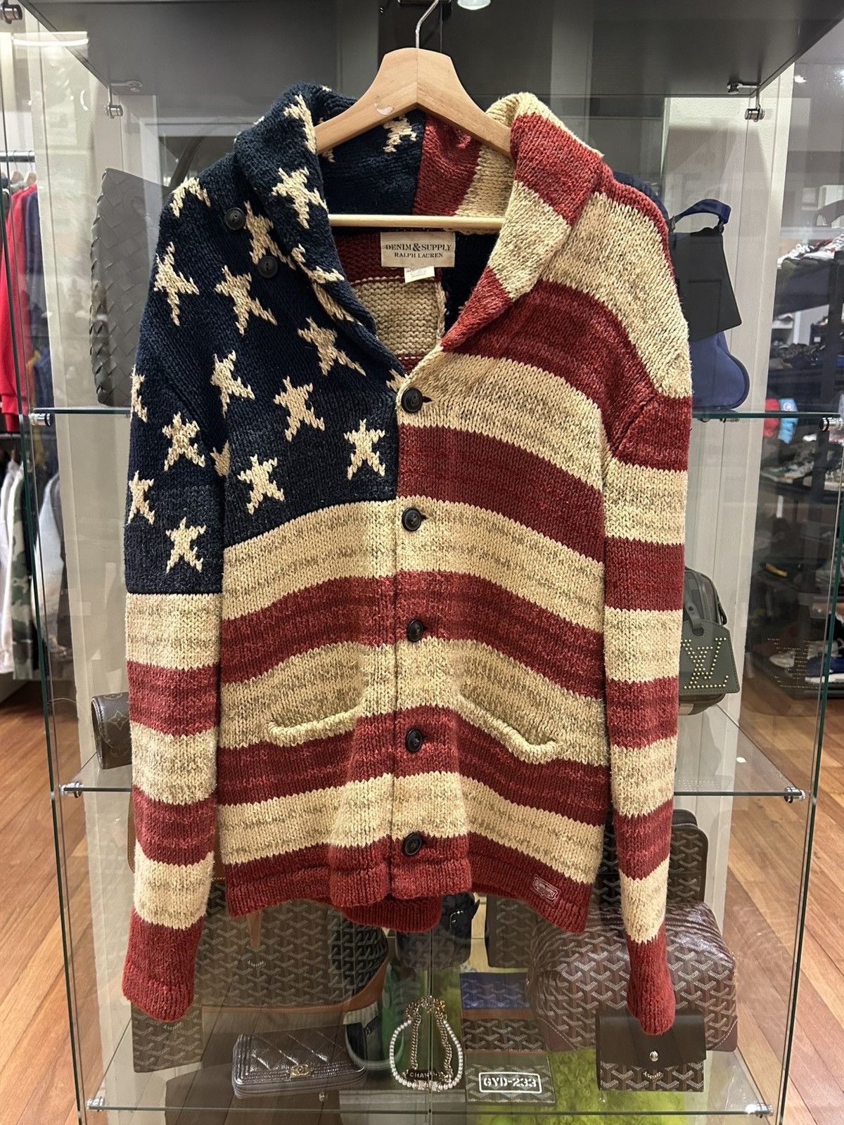 Polo Ralph Lauren Polo Ralph Lauren Denim & Supply American Flag Cardigan Size US S / EU 44-46 / 1 - 1 Thumbnail