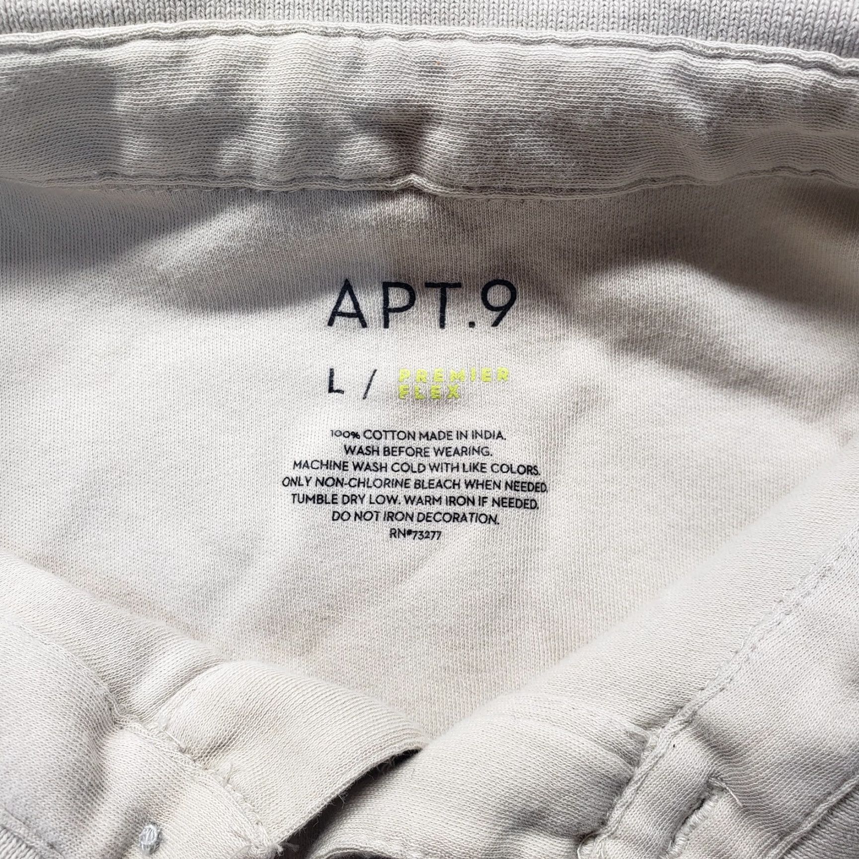 Apt. 9 APT.9 Solid White Polo Shirt 3-Button Pocket Women's Large Polo Shirt White 100% Cotton Mens Womens Girls Size L / US 10 / IT 46 - 3 Thumbnail