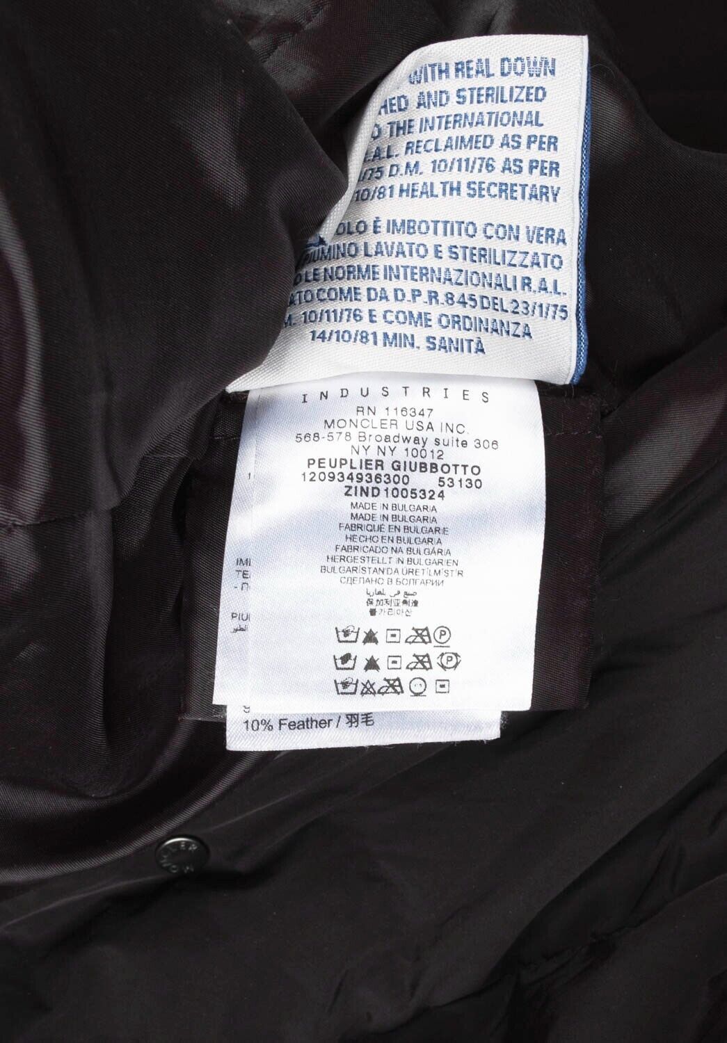 Moncler Original Moncler Peuplier Women Down Jacket Coat 4 L H5201 Size L / US 10 / IT 46 - 11 Thumbnail