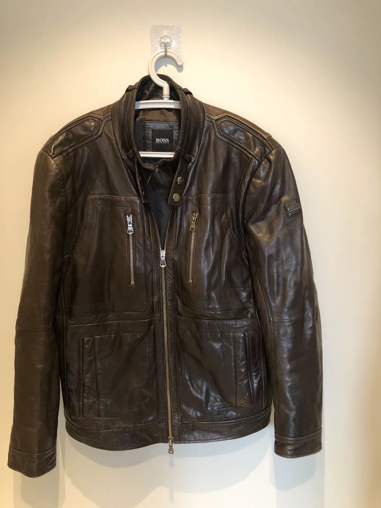 HUGO BOSS Lambskin Leather Jacket