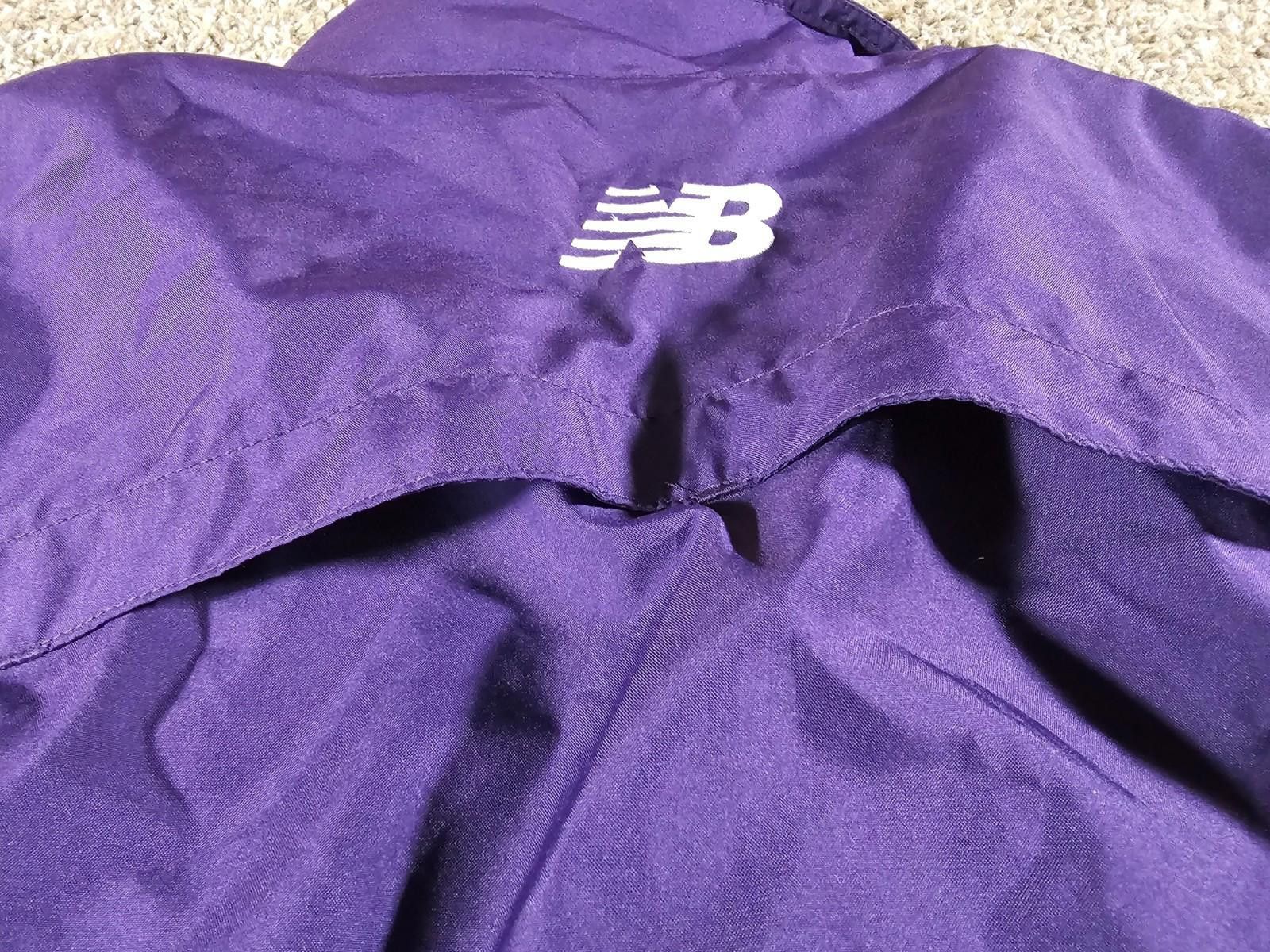 New Balance Full Zip Purple New Balance Jacket Vented Zip Pockets LARGE Size US L / EU 52-54 / 3 - 11 Thumbnail