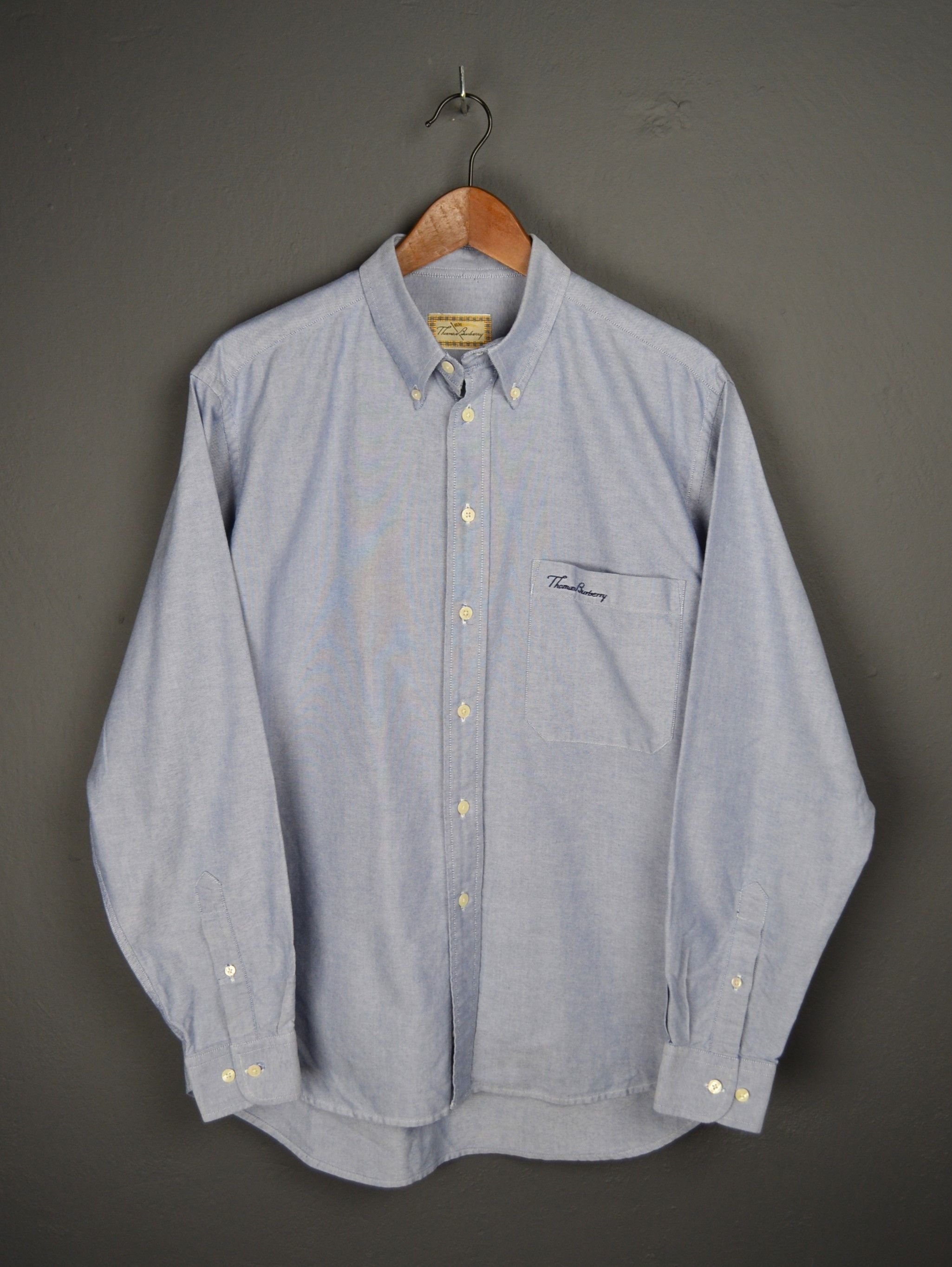 Burberry Burberry Thomas Light Blue Shirt Chambray L Size US L / EU 52-54 / 3 - 1 Thumbnail