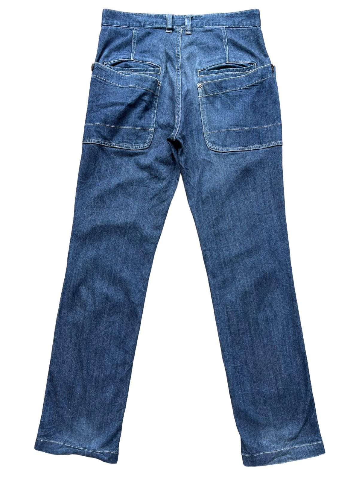 Japanese Brand Rage Blue Japan Multipocket Straight Cut Pants 30x31 Size US 30 / EU 46 - 3 Thumbnail
