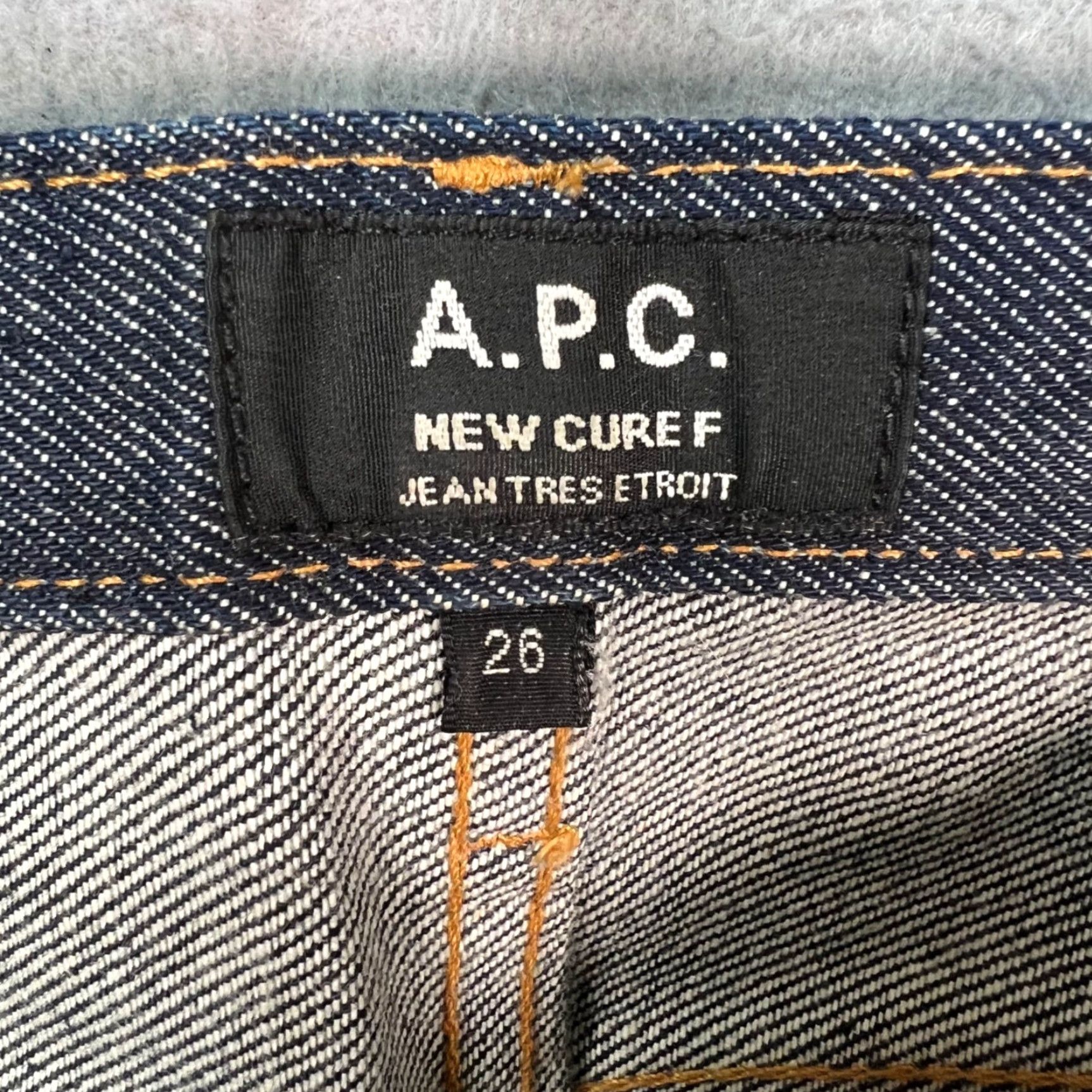 A.P.C. A.P.C. Womens Size 26 New Cure F Slim Fit Raw Hem Jeans Cotton Blue Denim Size 26" / US 2 / IT 38 - 3 Thumbnail