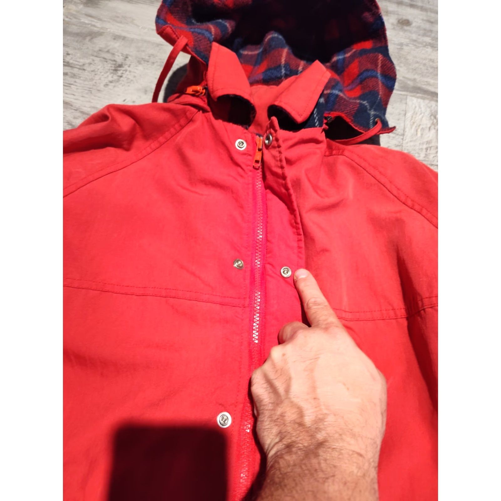 Vintage VINTAGE Woolrich Women's Jacket Large Red Wool Blend Lined Parka USA Fall Winter Size L / US 10 / IT 46 - 7 Thumbnail
